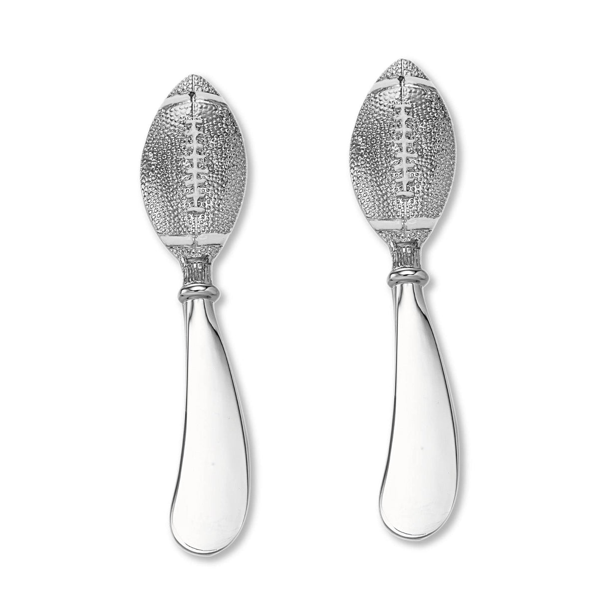 Upware 2-Piece Cheese And Butter Spreader Knives Zinc Alloy Cheese Spreader Set (Football)