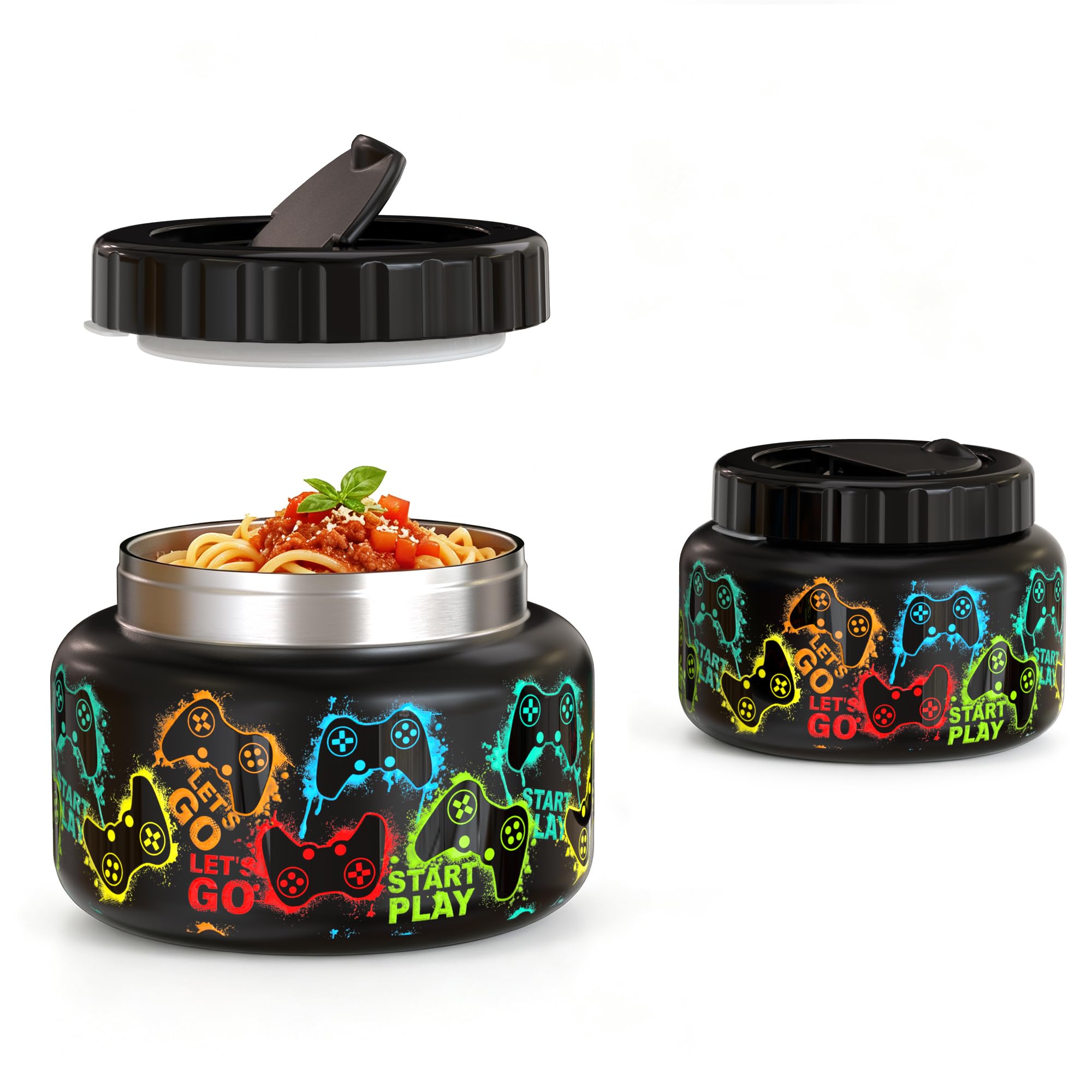 15 Oz Thermo Food Jar for Hot&Cold Food, Vacuum Insulated Food Jar for Kids