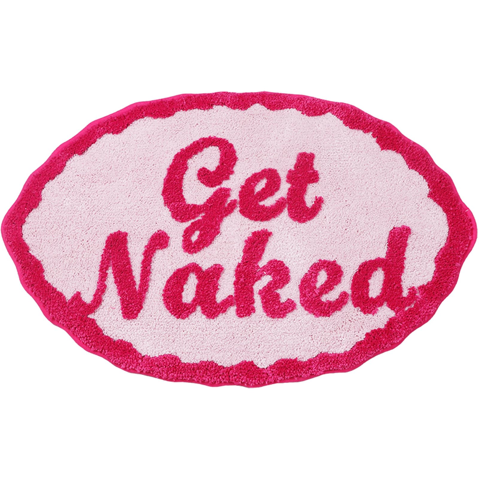 Haiwaoo Get Naked Bath Mat, 32X20 Non Slip,Soft And Absorbent Bathroom Rugs, Cute Bath Rugs, Machine Wash/Dry, Bath Mats For Bat