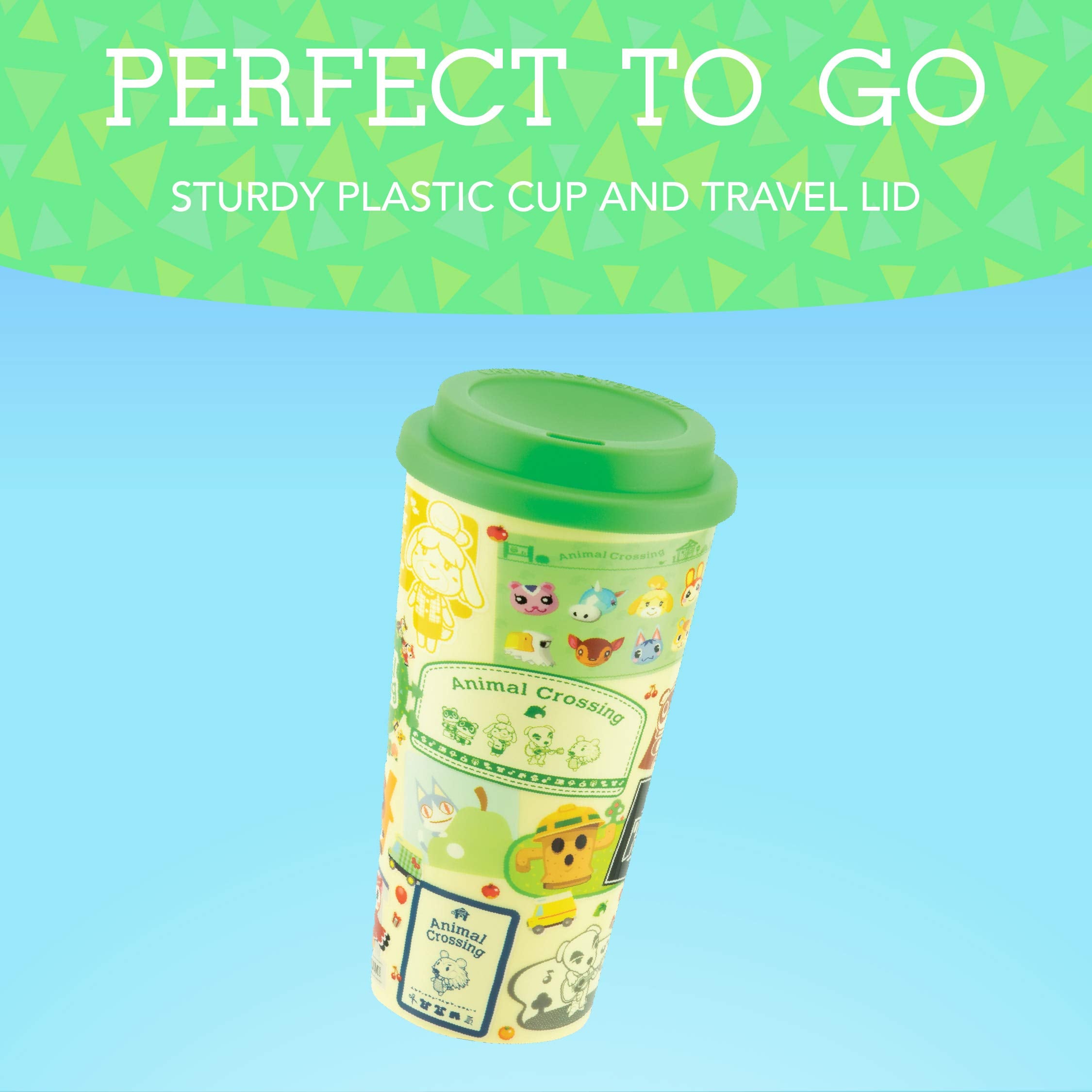 Paladone Pp7723Nn Animal Crossing Travel Mug Officially Licensed Merchandise, Plastic, Multicolour,350 Ml