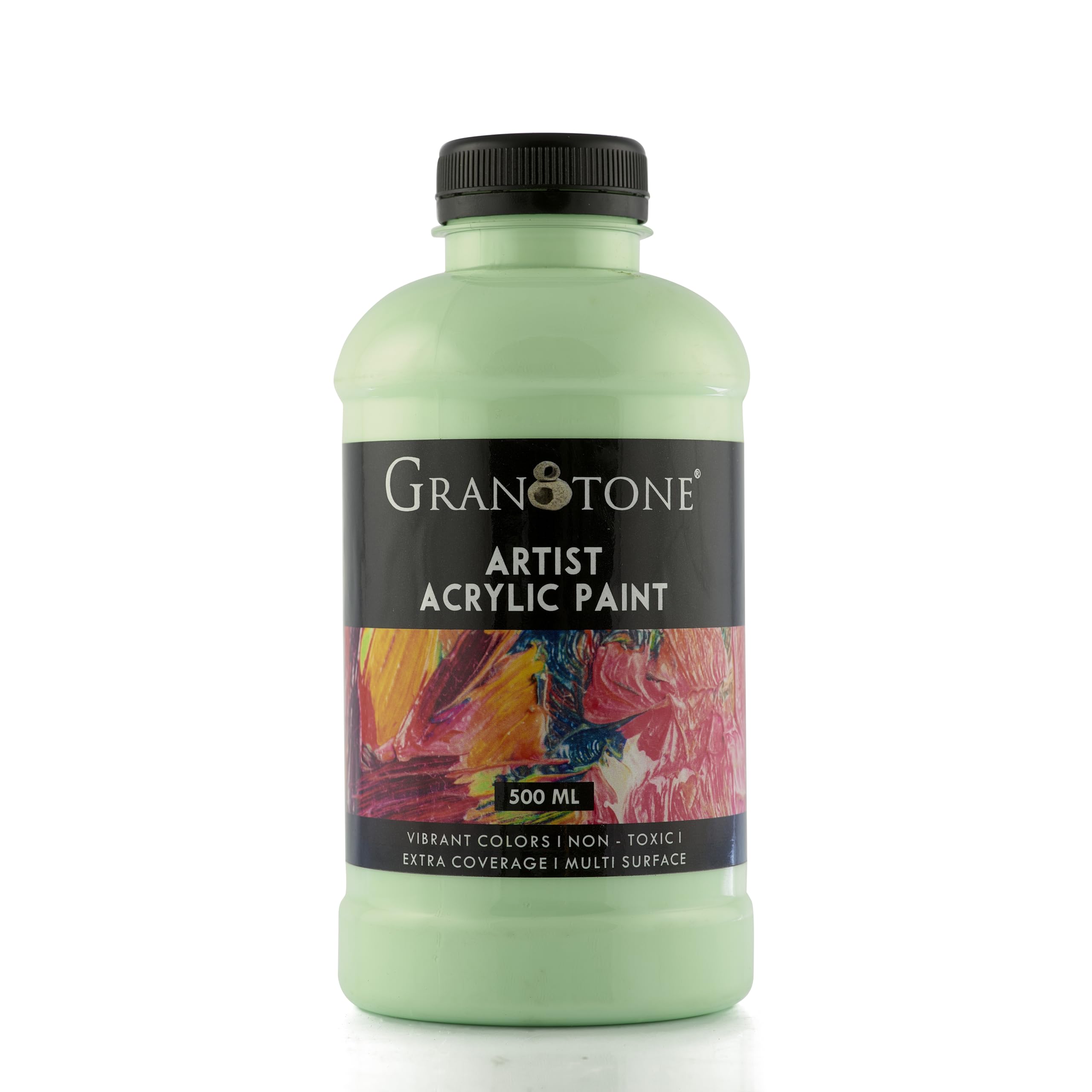 Granotone Acrylic Colour | 500 Ml (Sea Foam Green) | Rich Pigment, Non-Cracking Art & Diy Paint | Suitable For Canvas, Wood, Lea
