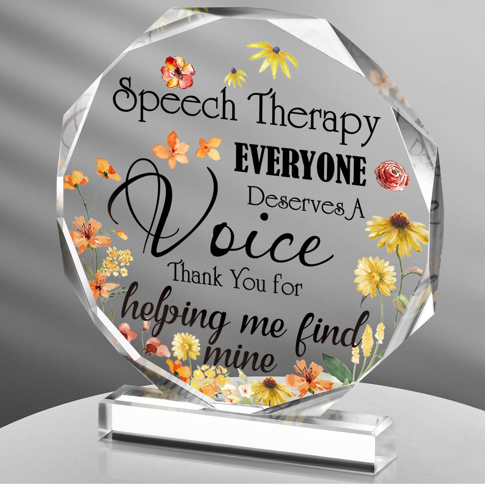 CroBlissful Acrylic Desk Gifts Decor Sign Inspirational Appreciation Thank You Plaque Gifts Graduation Retirement Teacher Gifts 