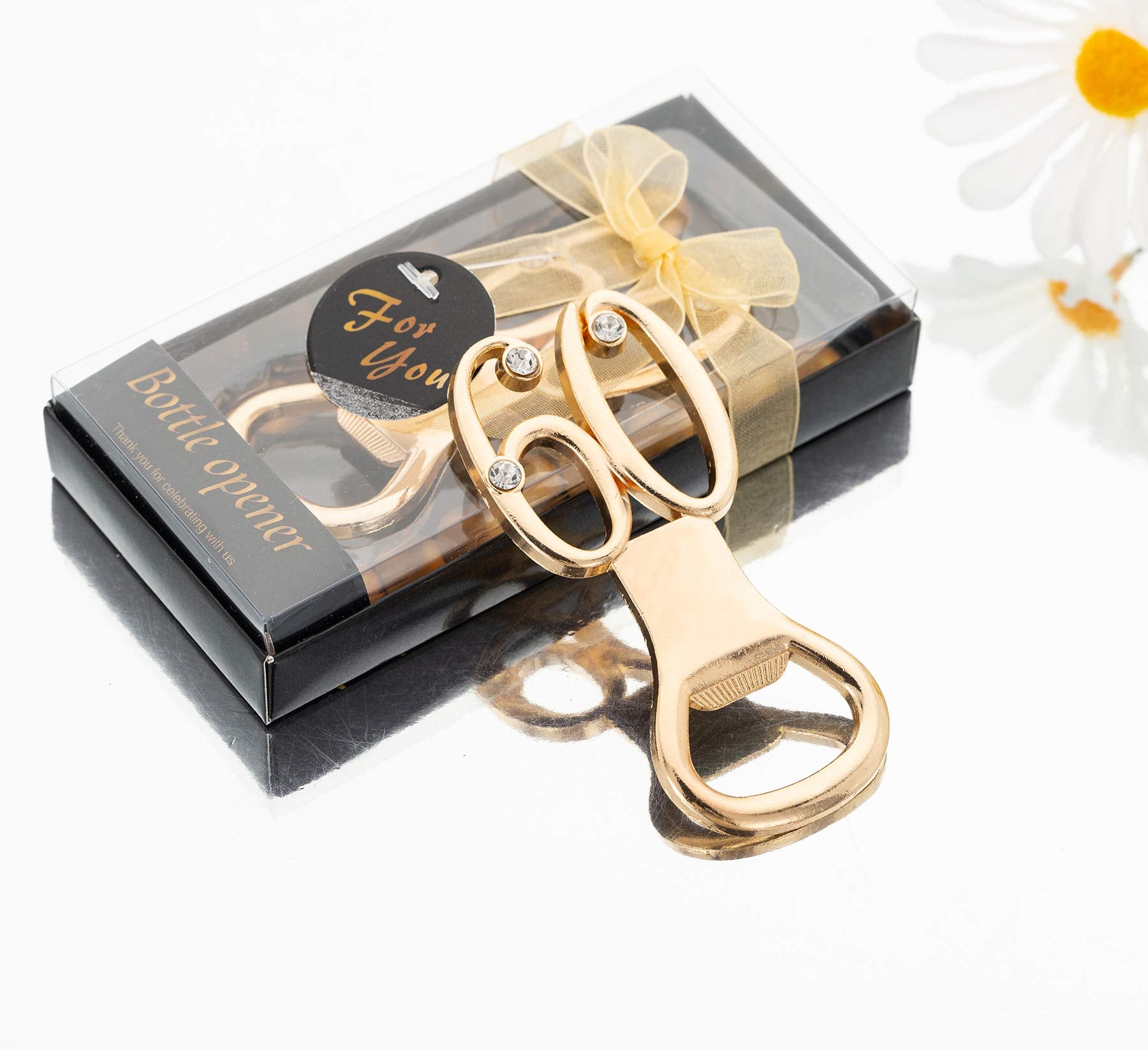 Ubrand 24Pcs 60Th Birthday Bottle Opener For Birthday Party Favors 60Th Wedding Anniversaries Souvenirs Favors Gifts Decorations