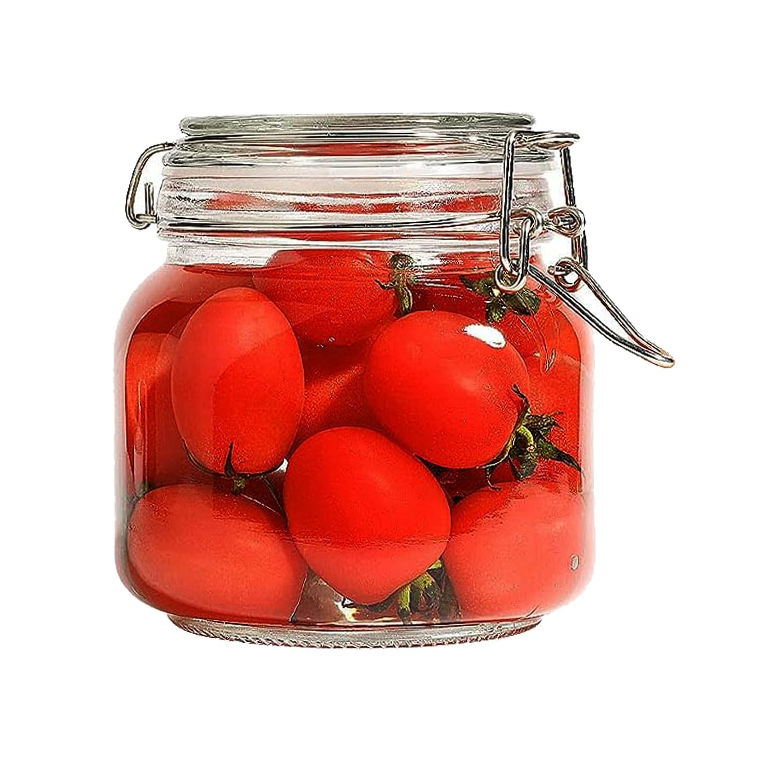 Dpt Enterprises Glass Food Storage Jar With Airtight Lids | ClipTop Seal Jar Container | Multipurpose Jar | Storage Of Food, Pu