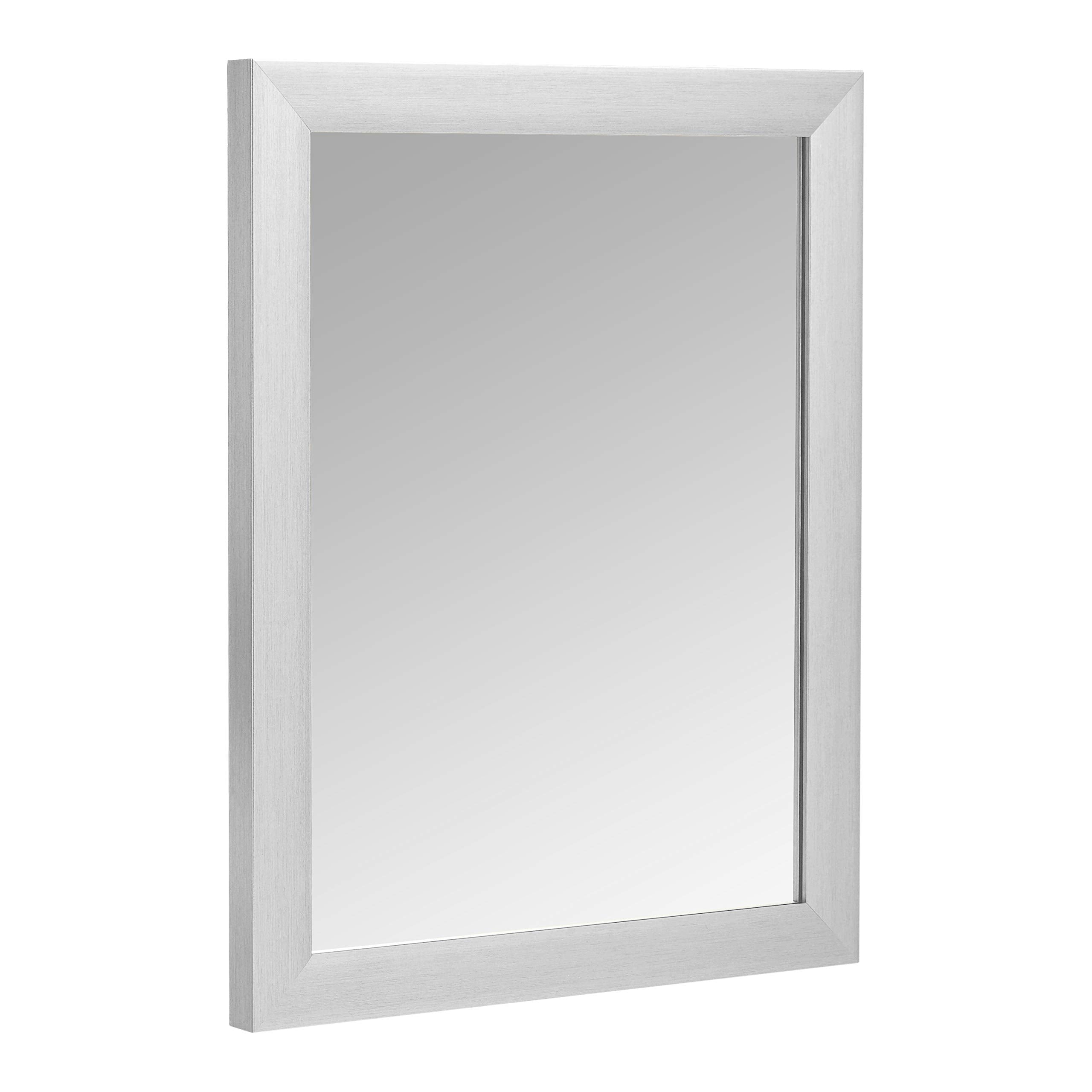 Amazon Basics Rectangular Wall Mount Mirror 16 X 20 - Standard Trim, Nickel