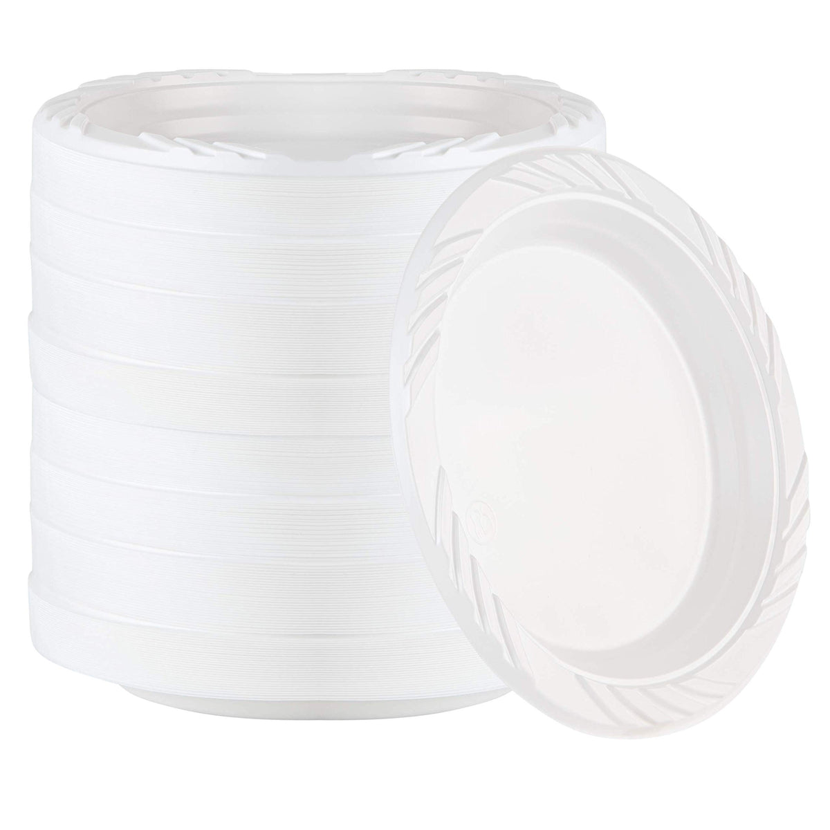 Plasticpro 200 Count Disposable 6 Inch White Plastic Dessert Plates