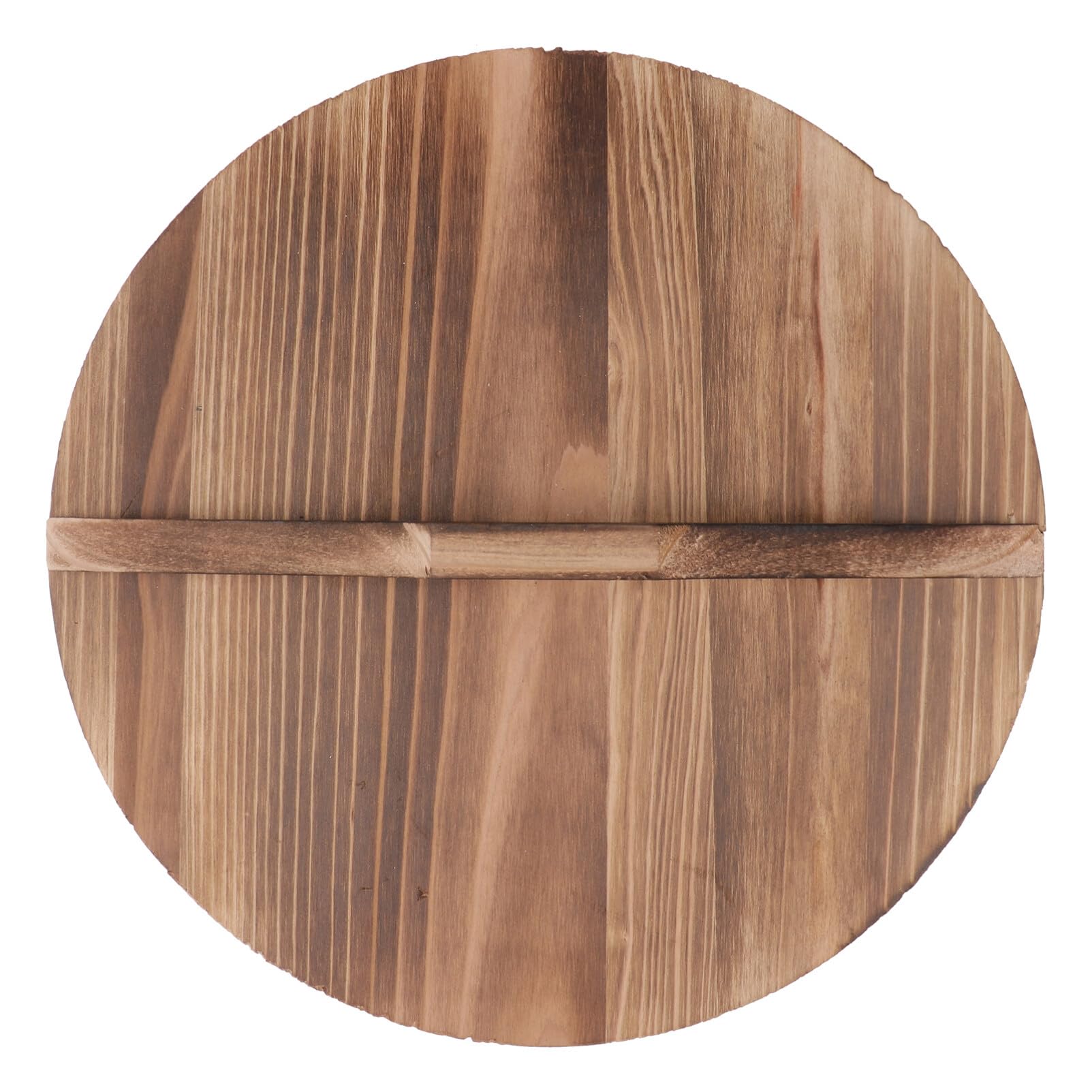 Cabilock Stainless Steel Cooking Utensils Wooden Pot Cover With Large Handle Wooden Wok Lid Anti- Hot Natural Wood Pot Lid Pan R