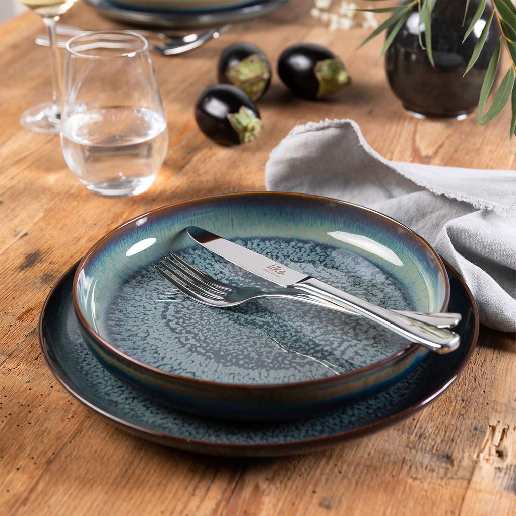 Like. By Villeroy & Boch Crafted Breeze Deep Plate 21.5 Cm Premium Porcelain Grey Blue