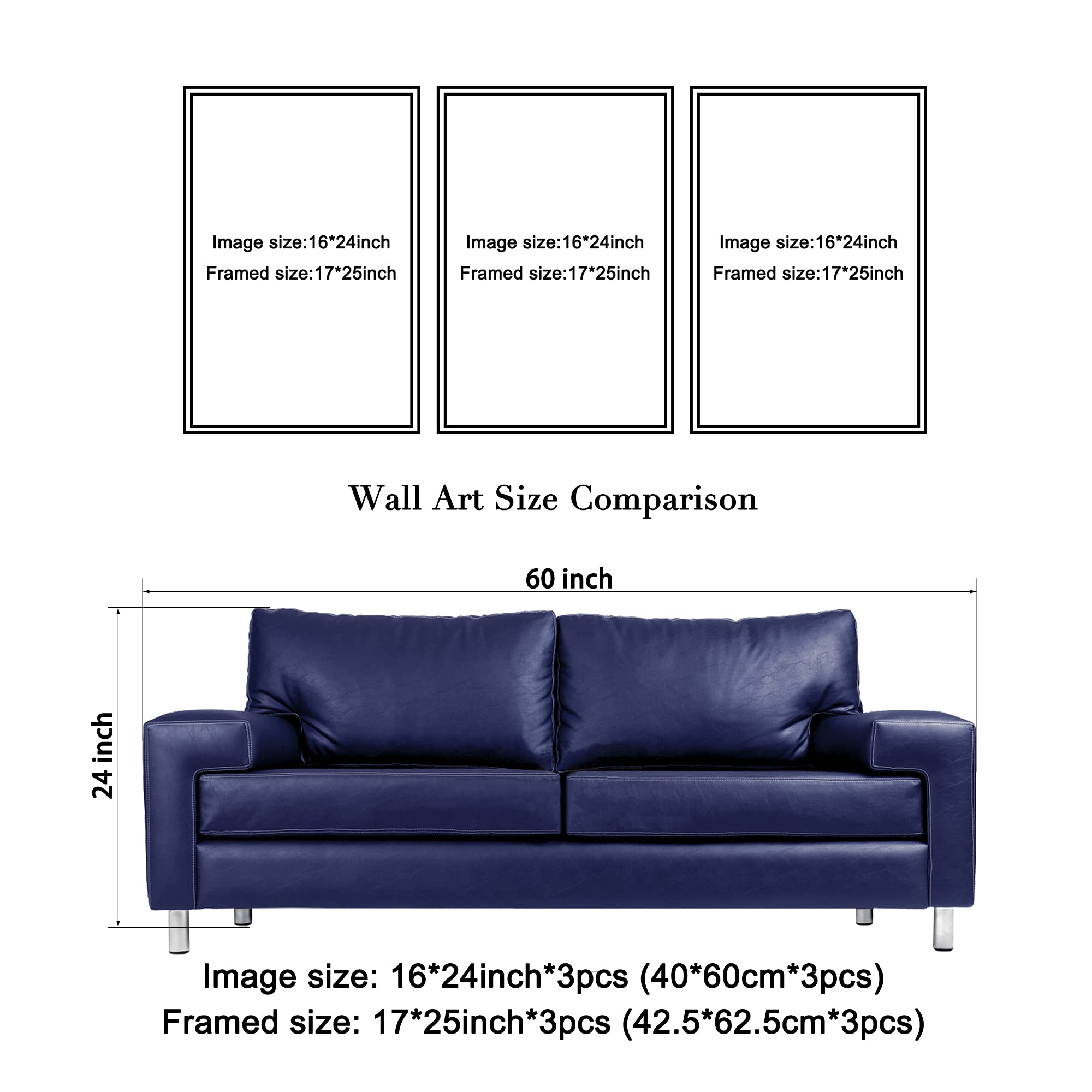 Wieco Art Large Size Framed Art Canvas Art Prints Wall Art The Cloud Tree Abstract Pictures Paintings For Bedroom Home Office De