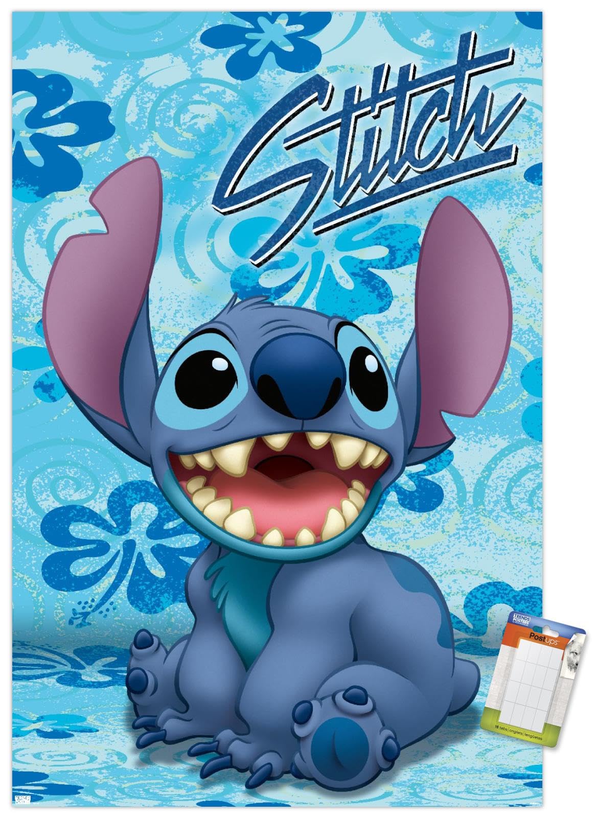 Trends International Disney Lilo And Stitch - Sitting Wall Poster, 22.37'' X 34.00'', Poster & Mount Bundle