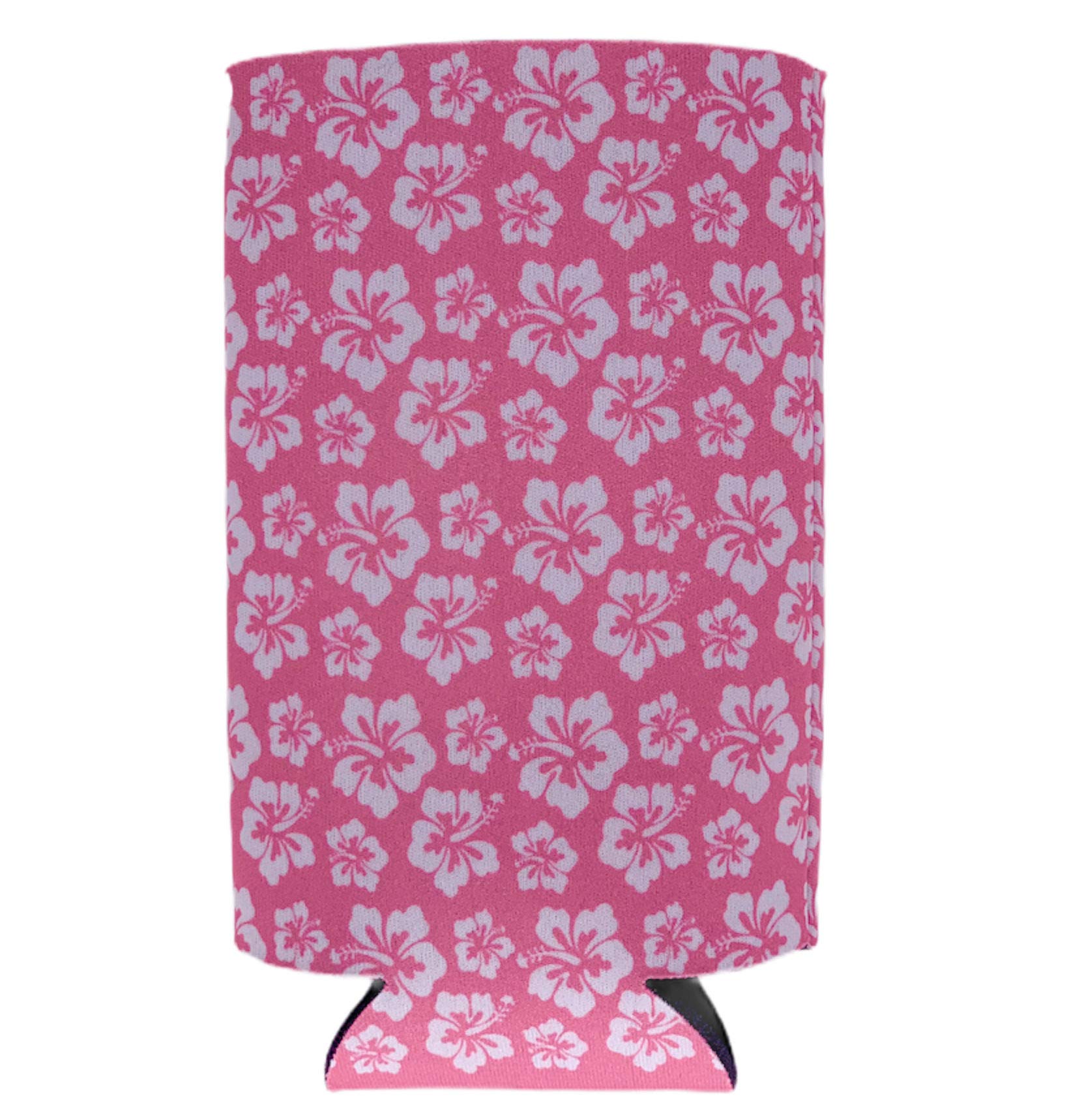 Hibiscus Pattern 16 Oz. Can Coolie (2 Pack)