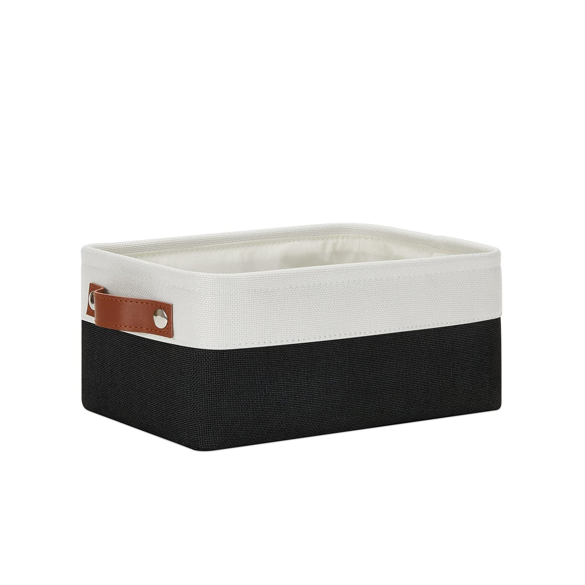 Dullemelo Small Storage Bin, Storage Basket For Organizing, Collapsible Rectangular Fabric Basket For Shelves, Closets, Nursery,
