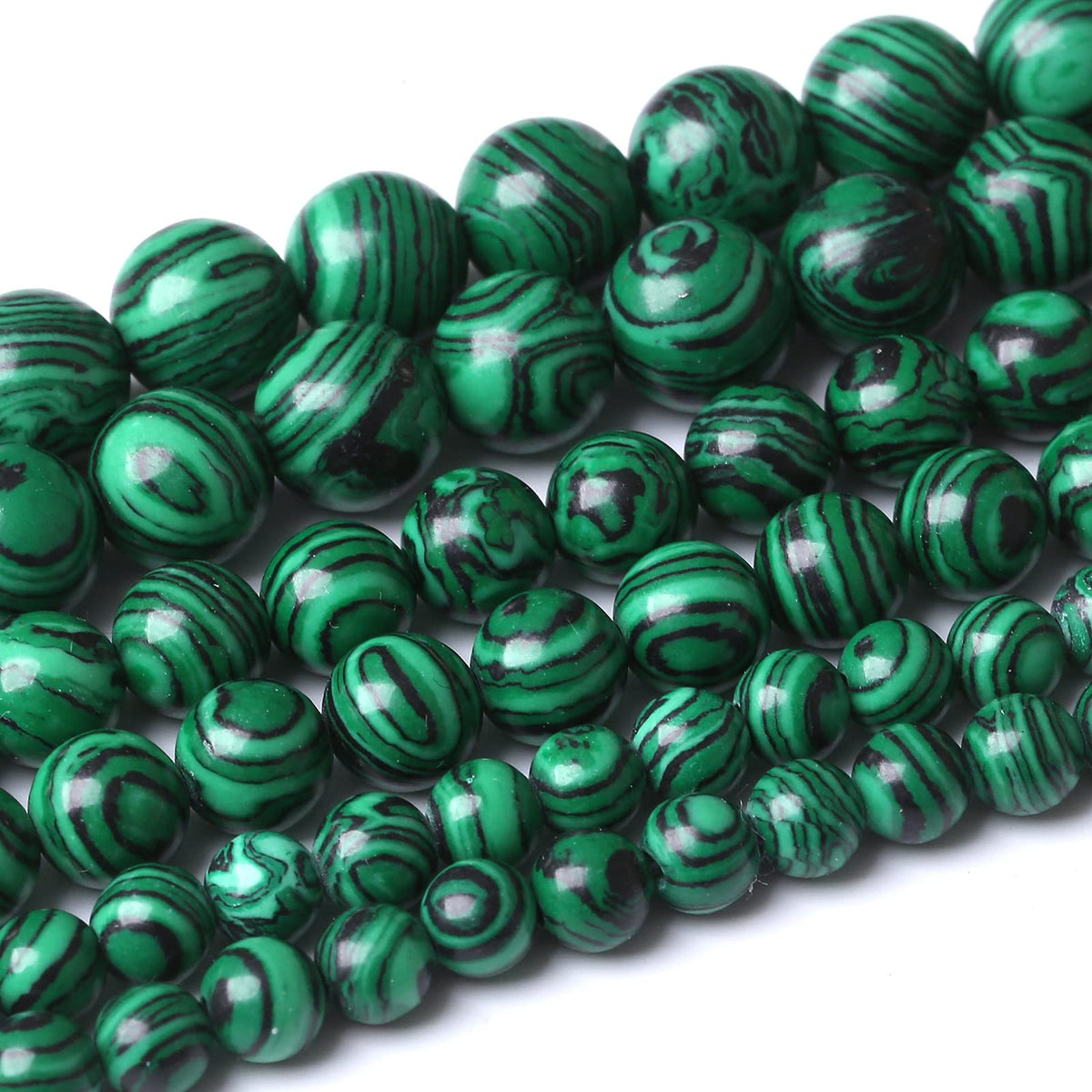 60Pcs 6Mm Beads Green Malachite Beads Round Loose Beads Natural Gem Beads For Jewelry Making 15