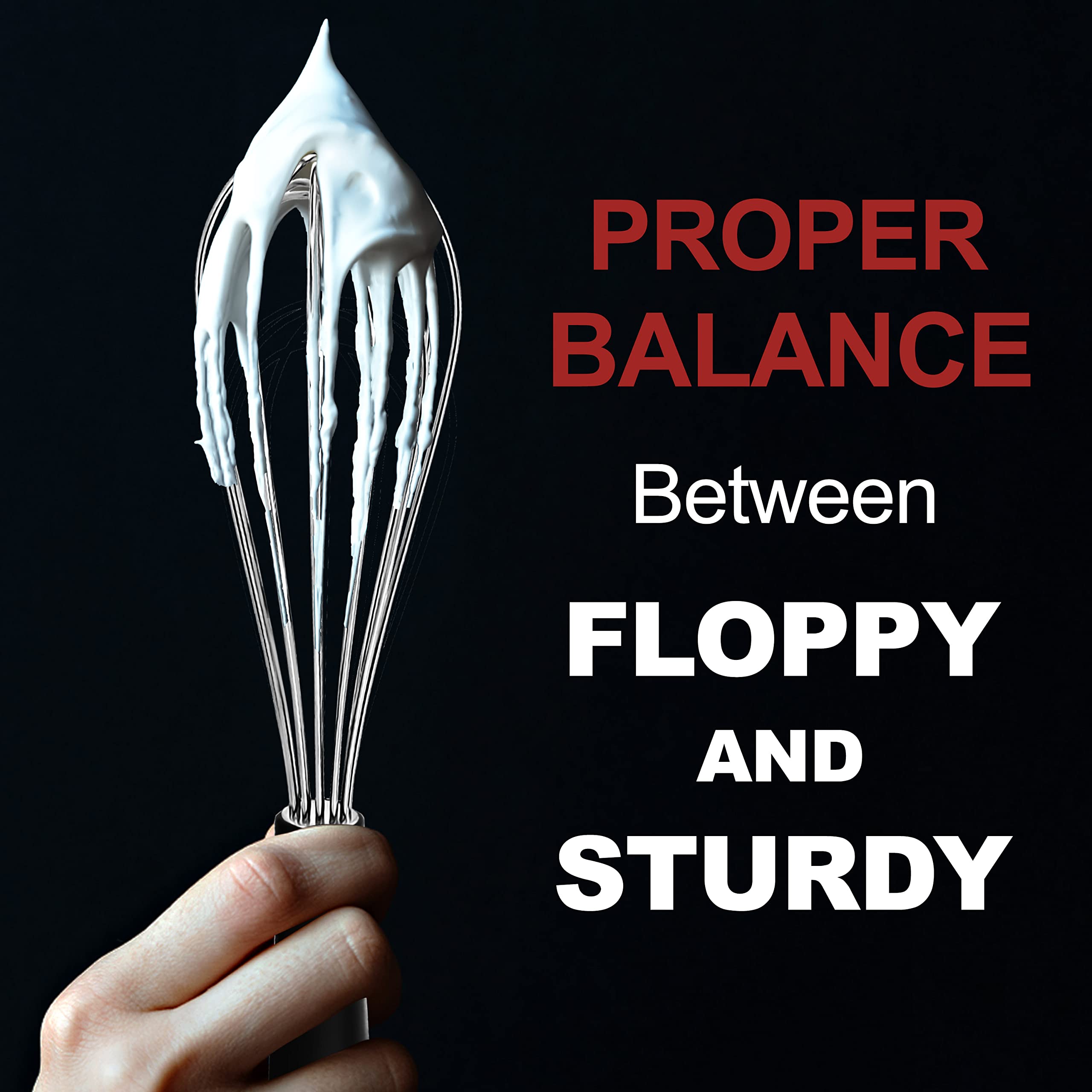 Anaeat Stainless Steel Kitchen Whisk Set Of 4, Milk And Egg Beater Blender With Thick Wire For Whisking, Cooking, Baking, Beatin