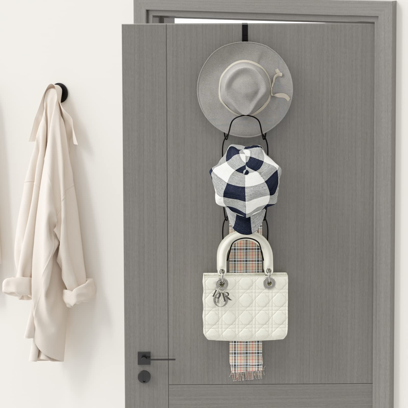 Hikinlichi 15 Pack Hat Racks Baseball Cap Holders Hangers Organizers Closet Hanging Display Storage Rack For Scarves Handbags To