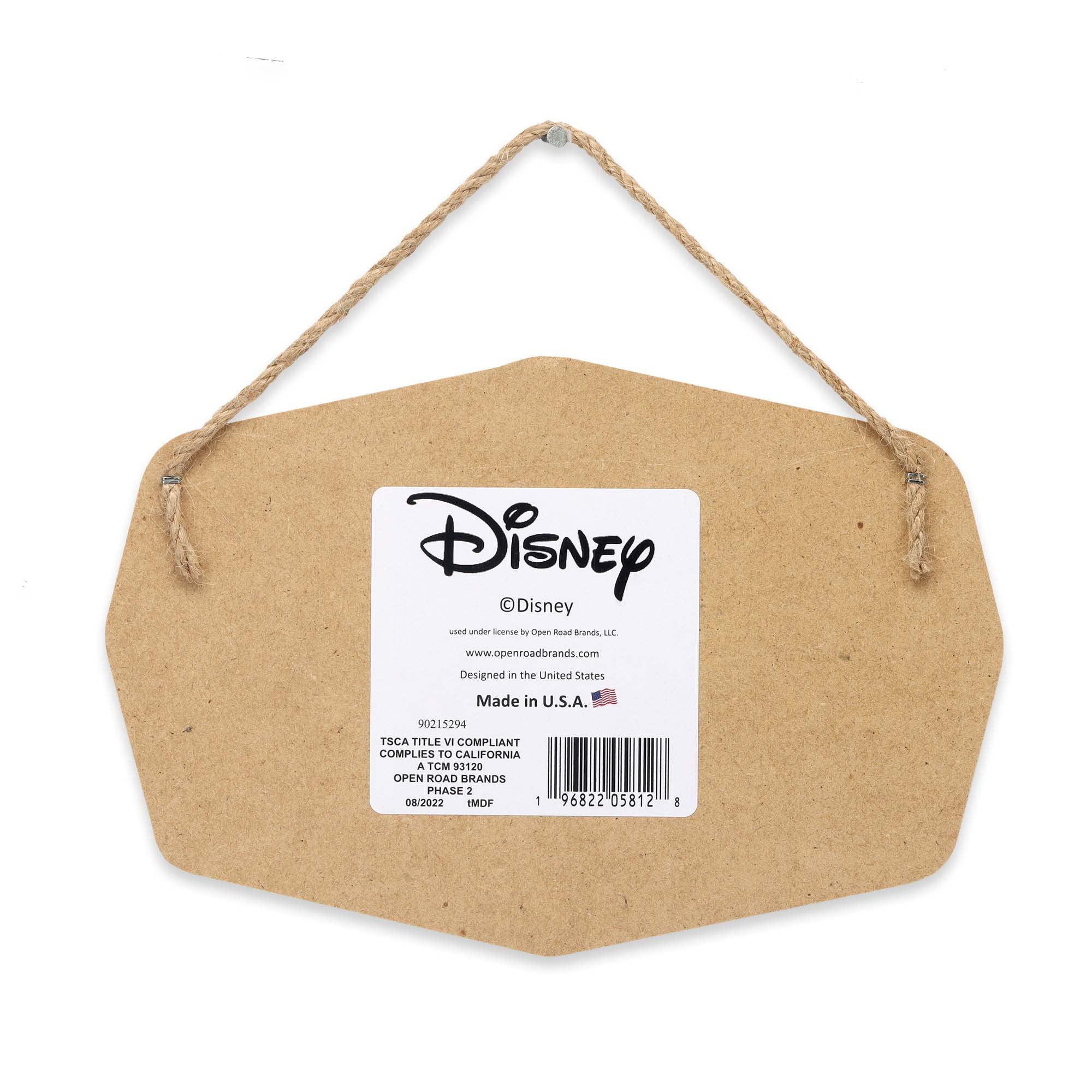 Disney Lilo and Stitch Chill Vibes Hanging Wood Wall Decor - Cute Lilo and Stitch Sign for Home