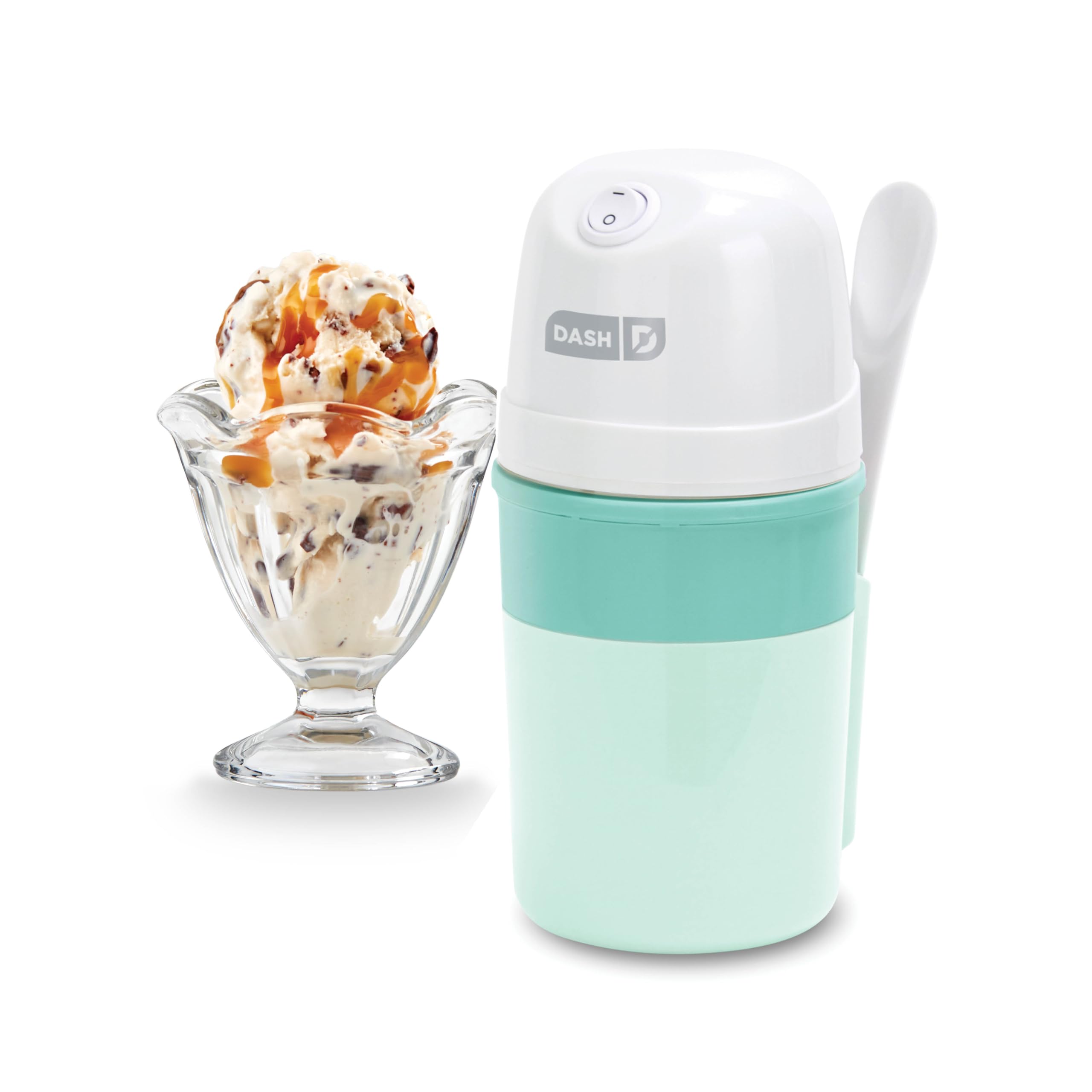 Dash My Pint Ice Cream Maker Machine (Aqua): Multi-Purpose Soft Serve Ice Cream Machine For Homemade Gelato, Sorbet, Frozen Yogu