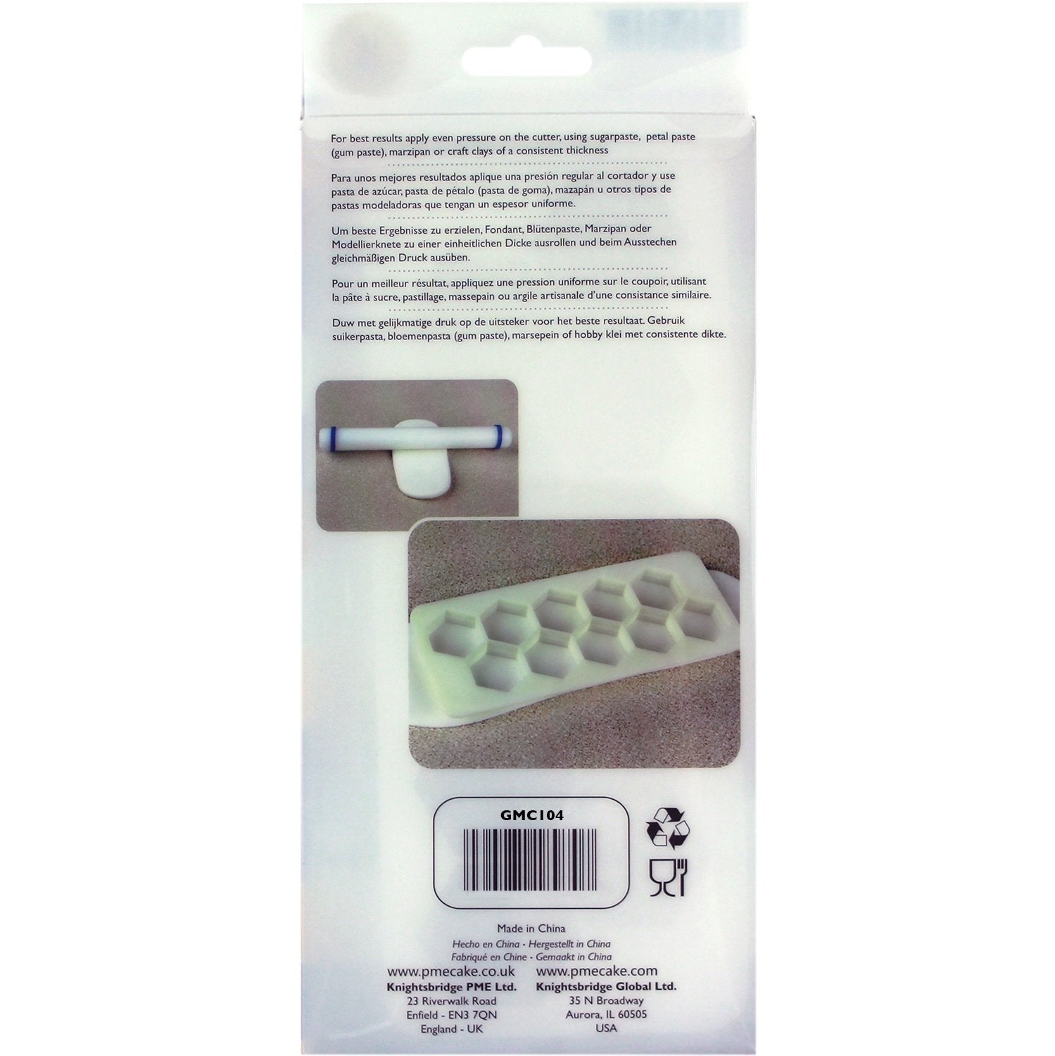Pme Geometric Multicutter For Cake Design Hexagon, Small, Medium & Large Size, Set Of 3