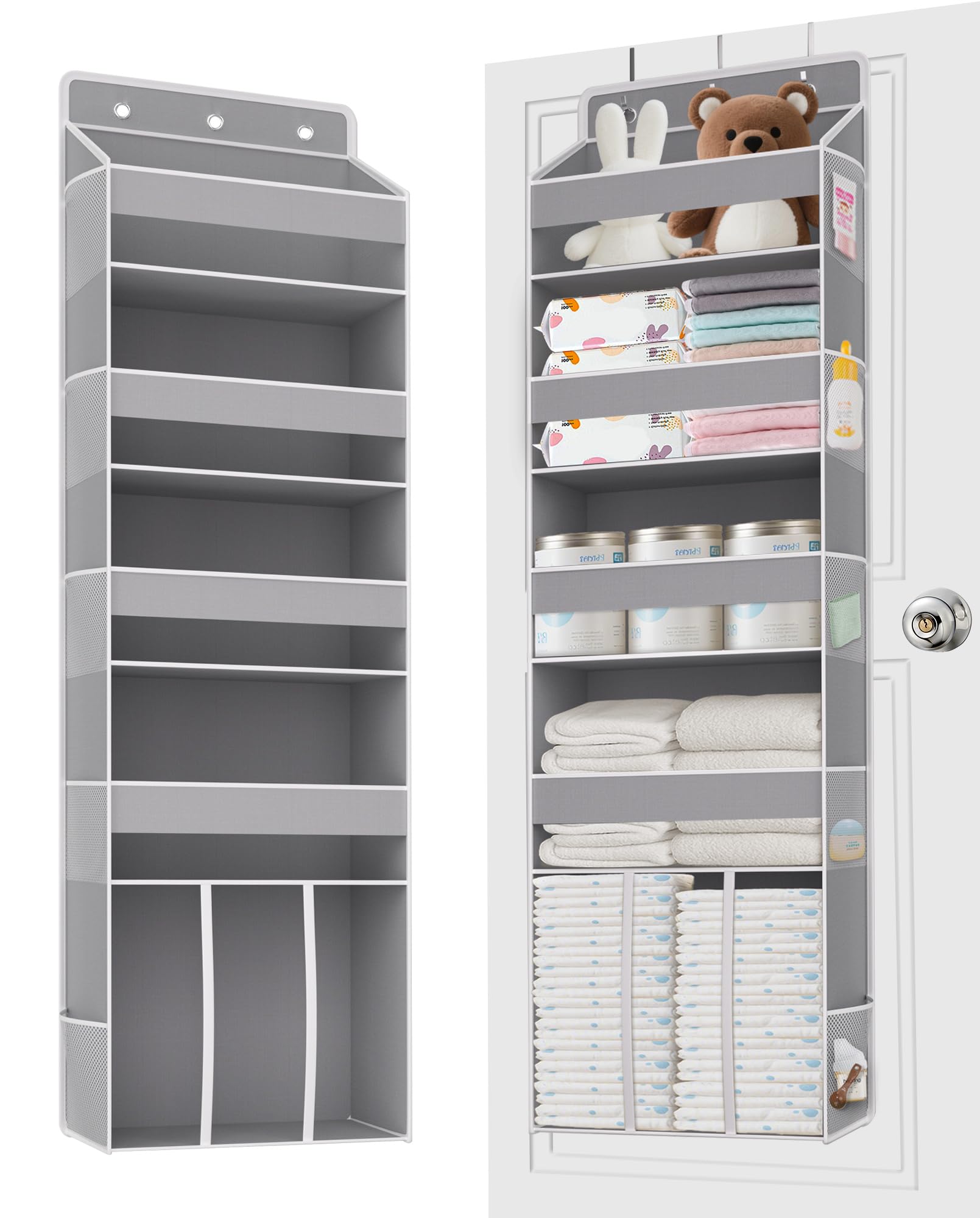 TAHAVICE Heavy Duty Over the Door Organizer with Large Capacity Caddy