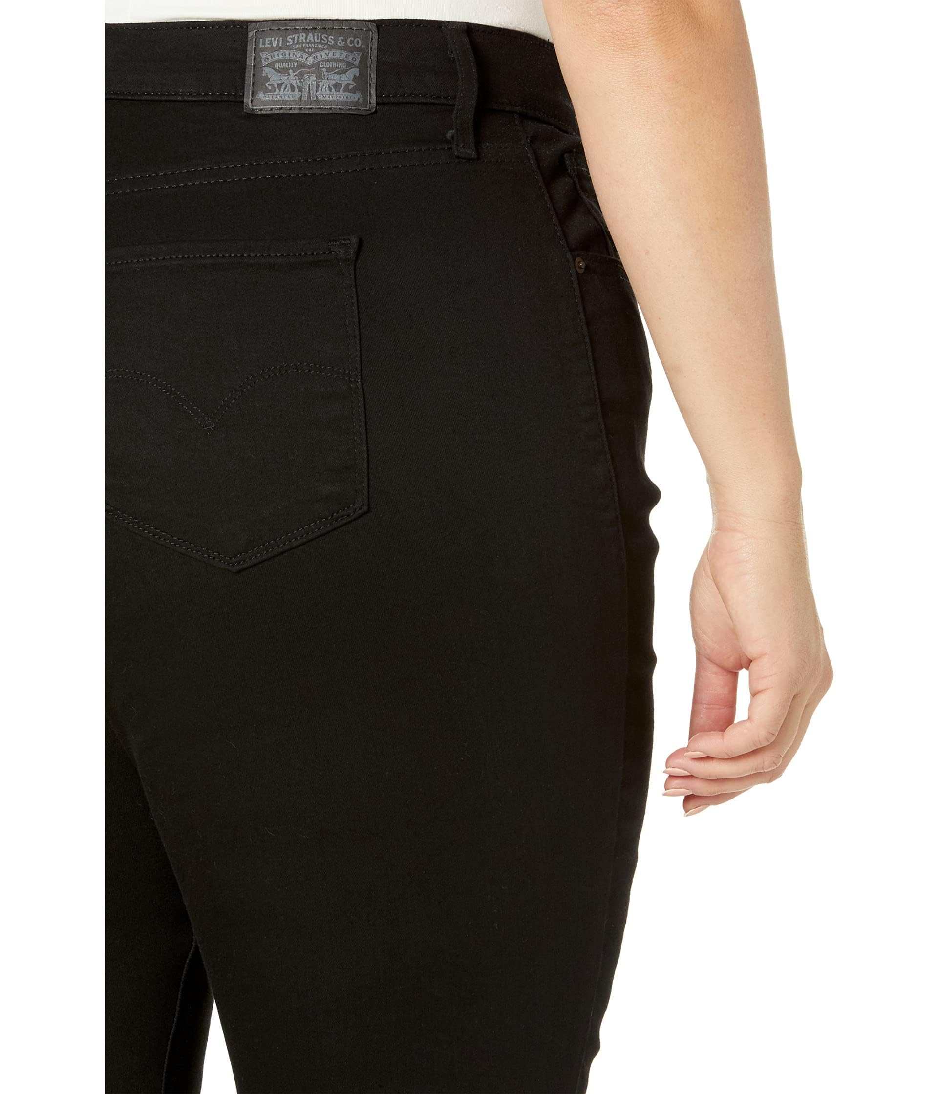 Levis Womens 725 Plus-Size High Rise Bootcut, Soft Black (Waterless), 35 Regular