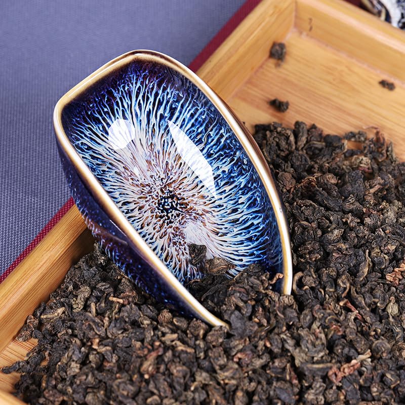 Mozacona Ceramic Coffee Scoop Coffee Bean Weighing Bowl Tea Scoop Coffee Powder Spoon