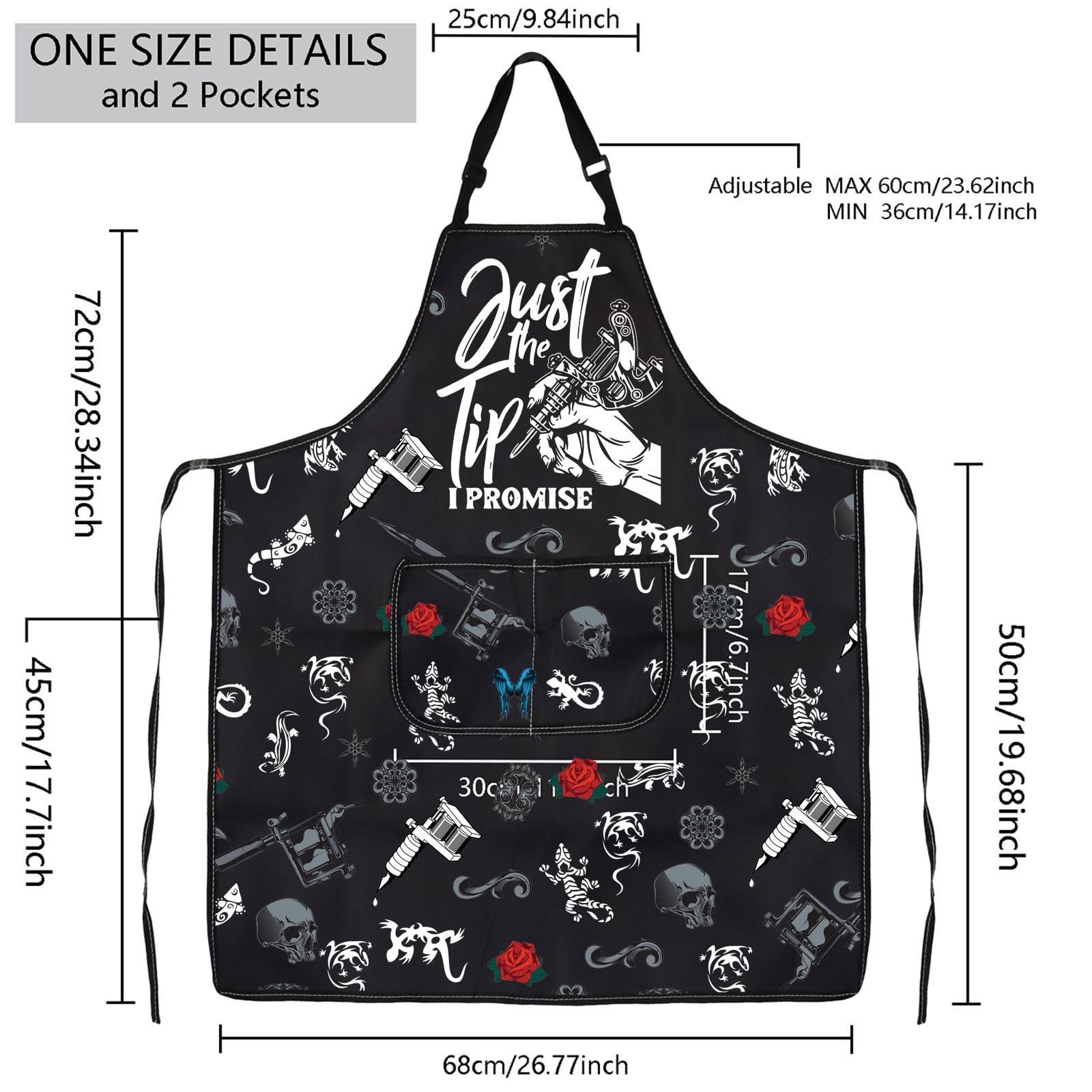 Tattoo Apron Tattoo Artist Gift Funny Eat Sleep Tattoo Repeat Tattooing Apron Tattoo Gift For Tattoo Lover Tattoo Master Gift (T