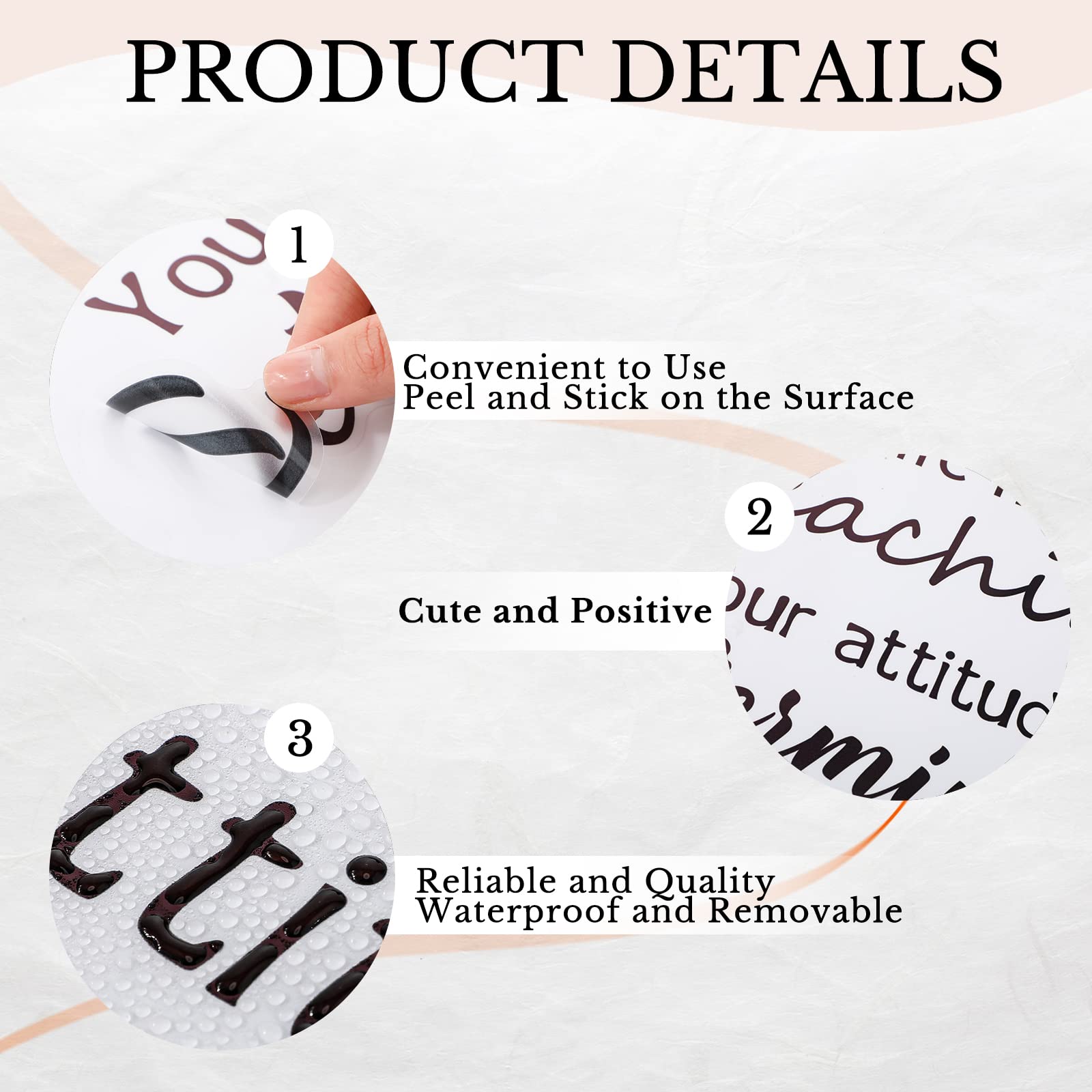 10 Pcs Inspirational Wall Decal Stickers Motivational Quote Stickers Peel And Stick Vinyl Wall Decor Removable Positive Wall Sti