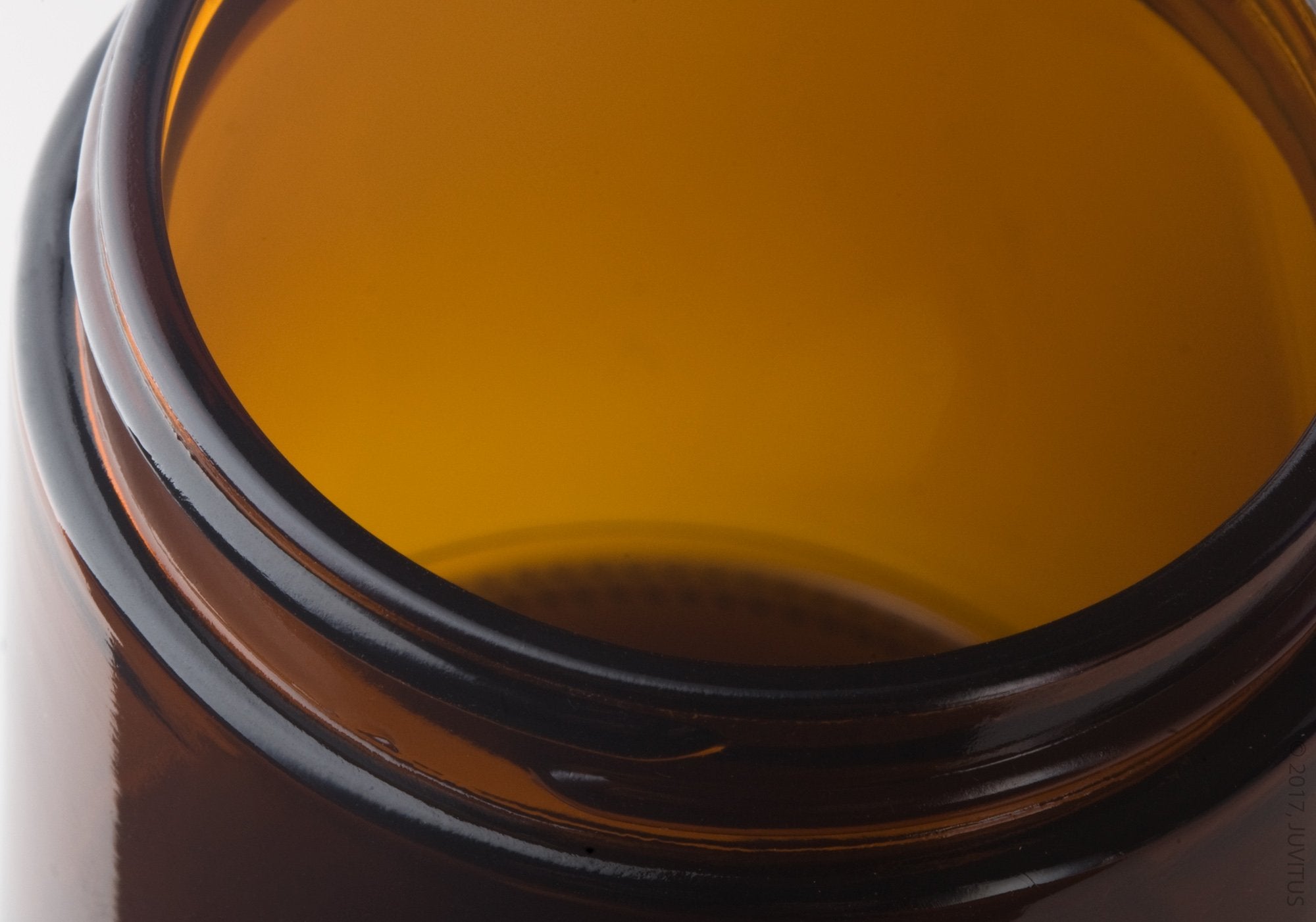 Amber Glass Straight Sided Empty Jar With Black Smooth Lid - 4 Oz / 120 Ml (6 Pack, Black Smooth Lid)