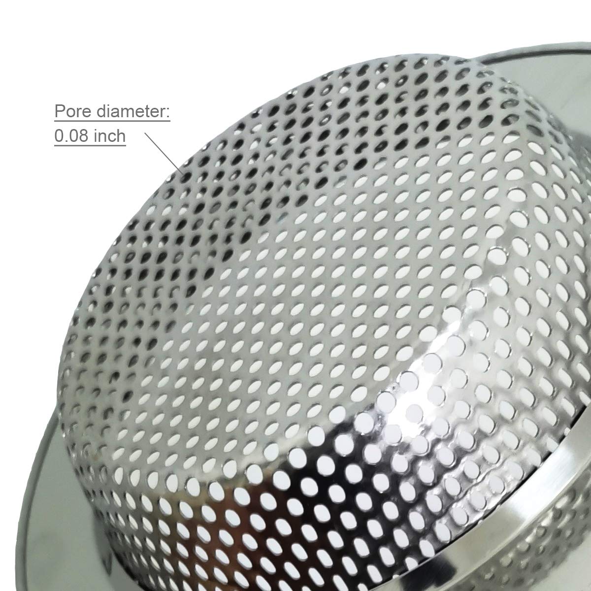 Seatery 2Pcs Kitchen Sink Strainers, Sink Drain Filter, Sink Basket Strainer, 4.5 Inch Stainless Steel Sink Drain Strainer, Food