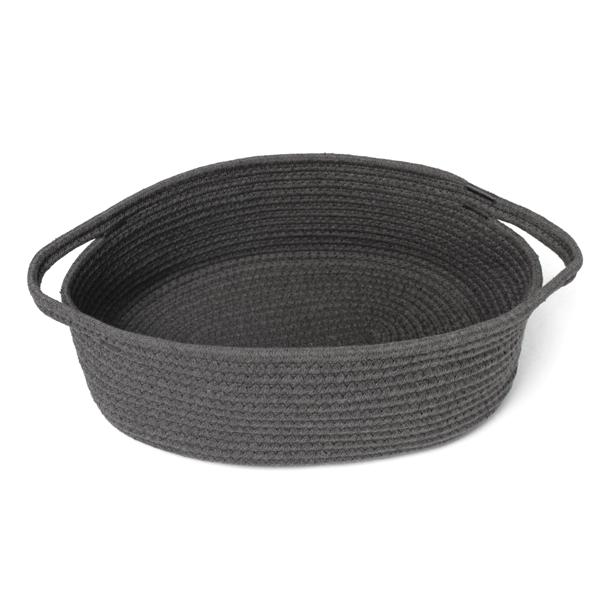 MEGASKET Small Rope Basket, Baskets for Gifts Empty, Cute Woven Basket for Dog Toy, Cat Toy Bin Box, Wicker Organizing Basket fo