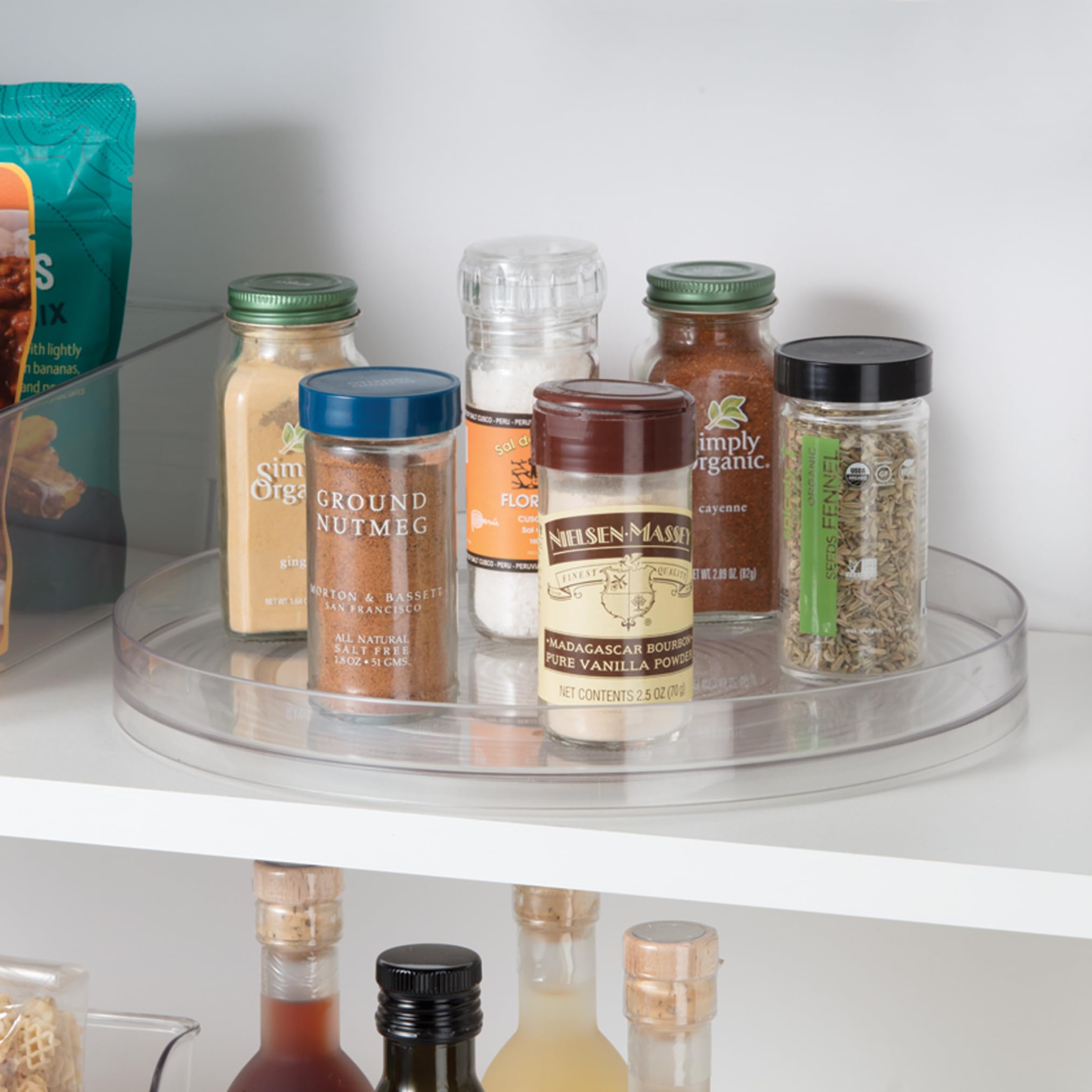 Oggi Lazy Susan Organizer 11''- For Kitchen, Pantry, Cabinet Organizing And Storage. Ideal As A Rotating Spice Rack And Pantry C