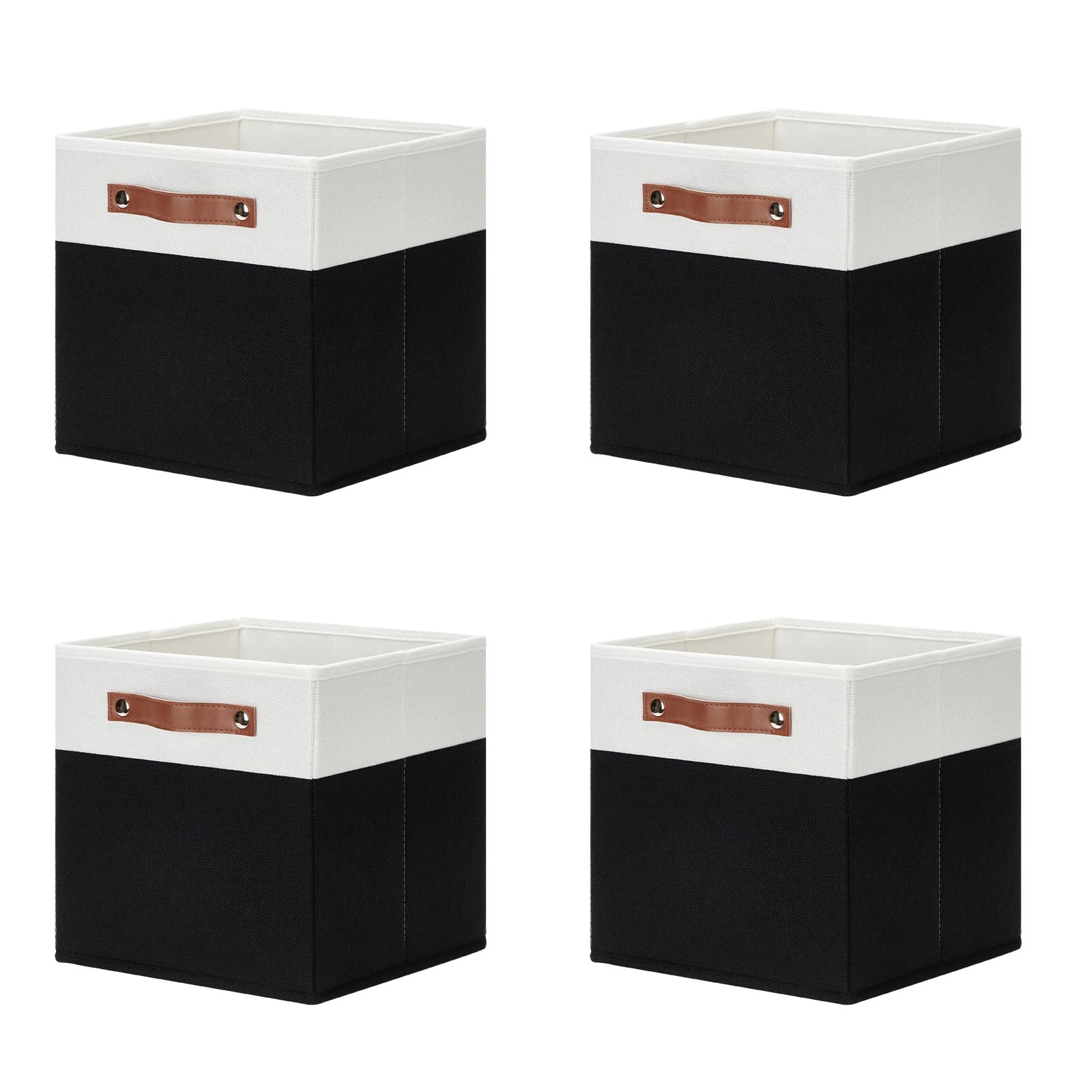 Dullemelo Storage Cubes 11 Inch,Cube Storage Bins With Handles For Organizing,Fabric Storage Baskets For Shelves Nursery Closet
