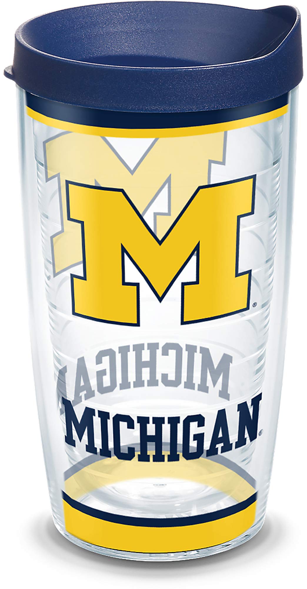 Tervis Made In Usa Double Walled University Of Michigan Um Wolverines Insulated Tumbler Cup Keeps Drinks Cold & Hot, 16Oz, Tradi