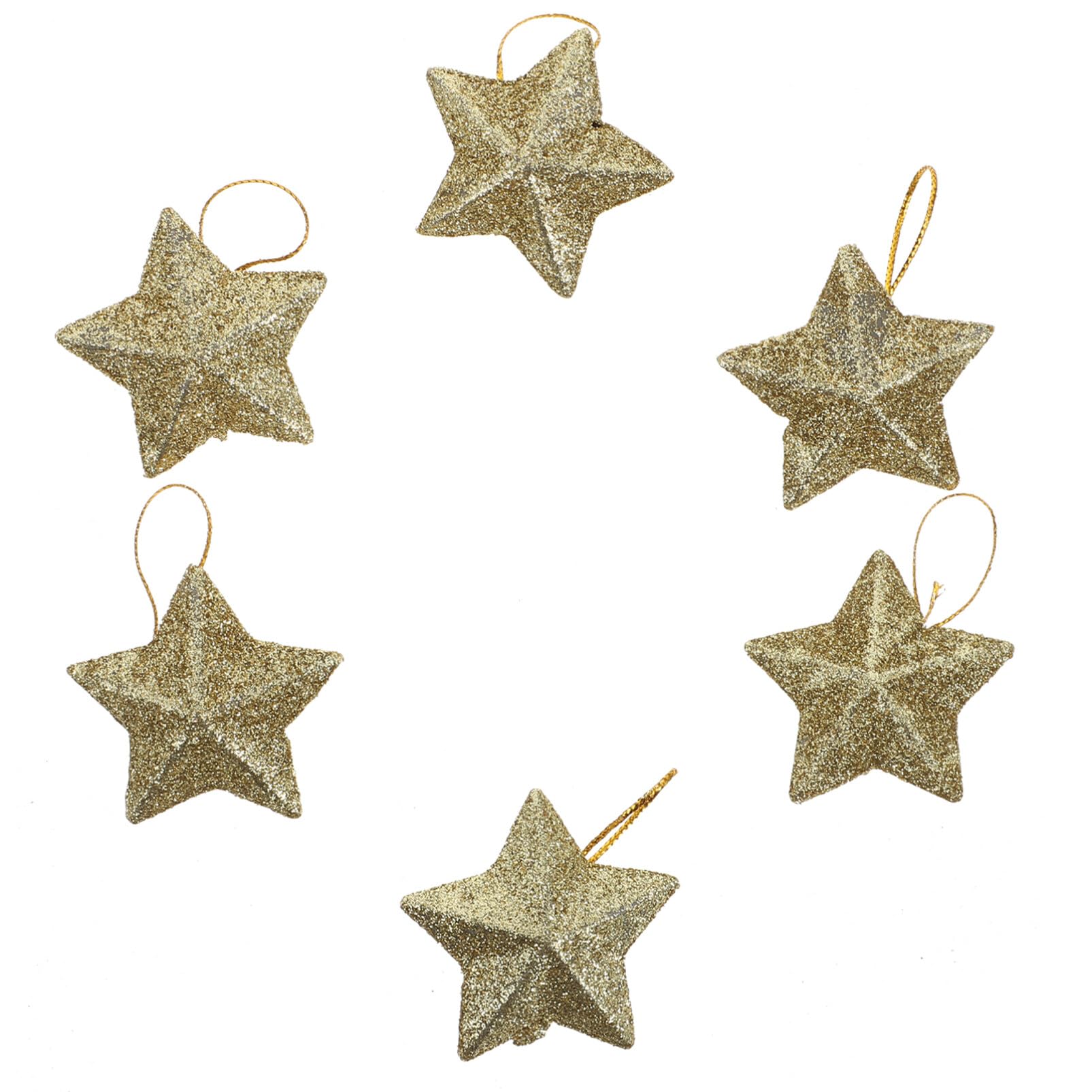 Garneck 24Pcs Xmas Tree Star-Shaped Pendants, Nativity Decor Star Jewelry Christmas Hanging s, Christmas Pendants Ornaments for 