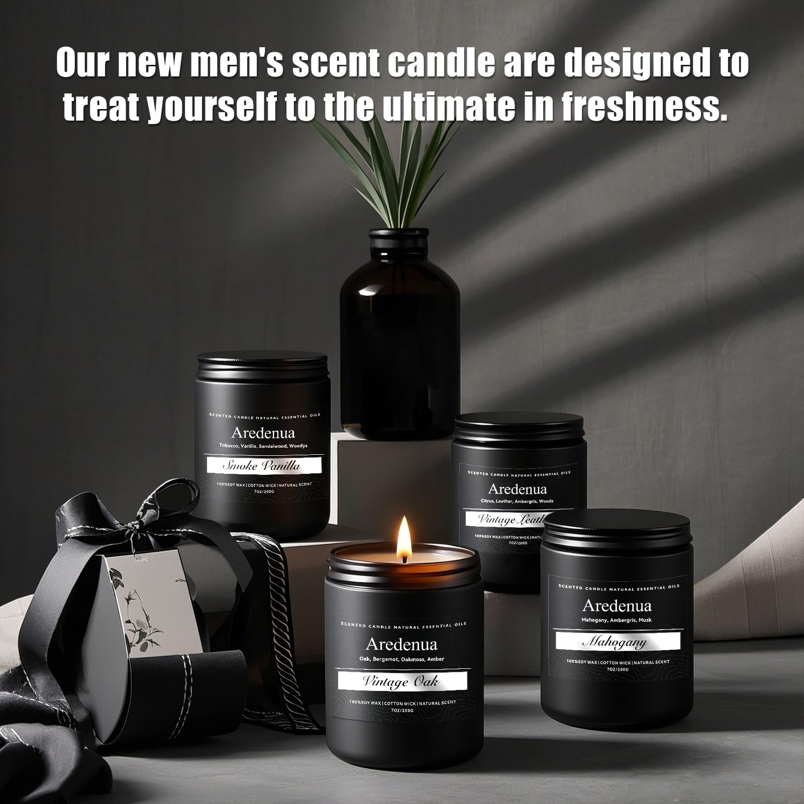 Cashmere Lavender Candle - Soy Candles for Home Scented, Relaxing Aromatherapy Candle for Women Men - 7oz Long Lasting Candles G