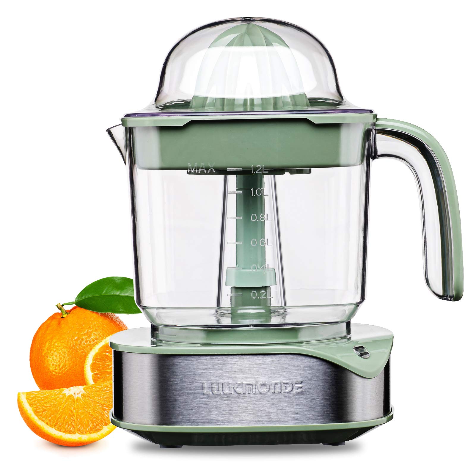 Electric Citrus Juicer 1.2L Large Volume - Orange Juicer With Powerful Motor And Led Working Lamp - Lemon Squeezer Electric For