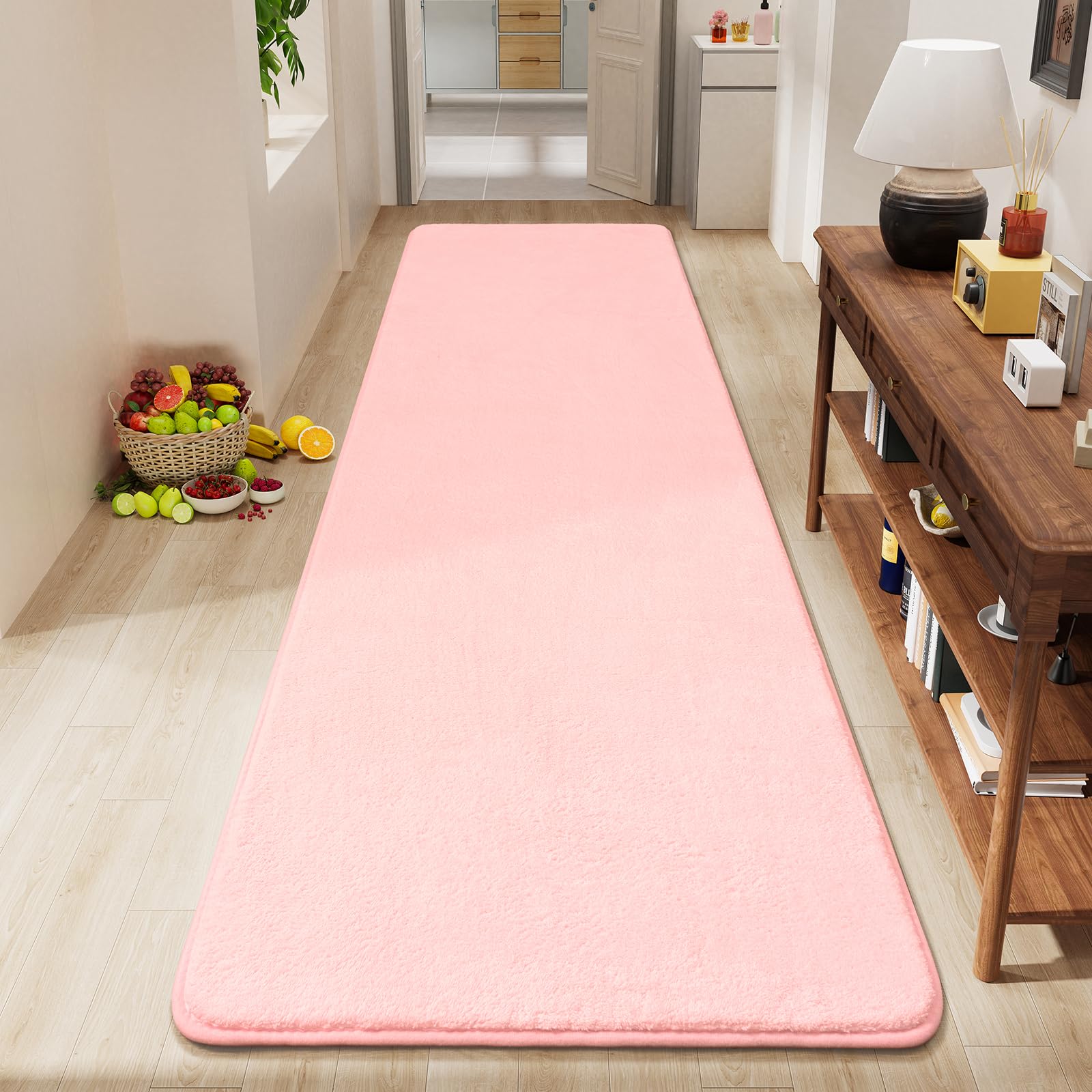 Amearea Modern Soft Hallway Runner Rug, 2x8 Feet Area Rug Runners for Hallways, Washable Runner Rugs, Non Slip Memory Foam Rug P