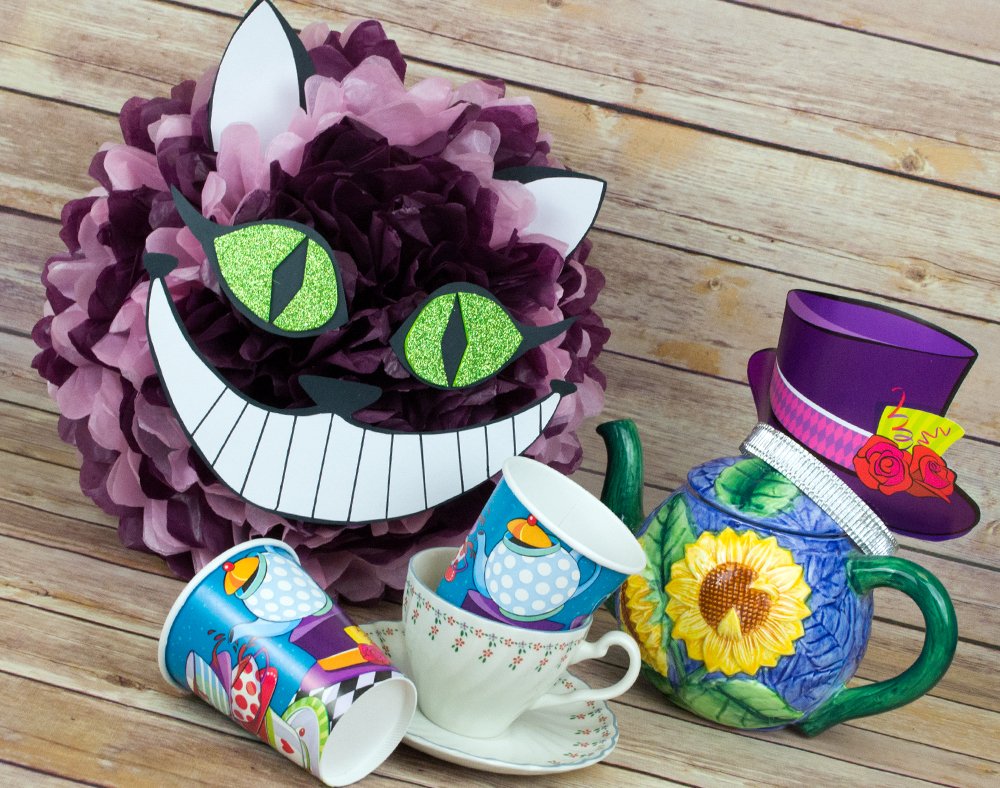 Unique One Size Mad Hatter Top Hat Tiaras 4 Pcs, Multicolor