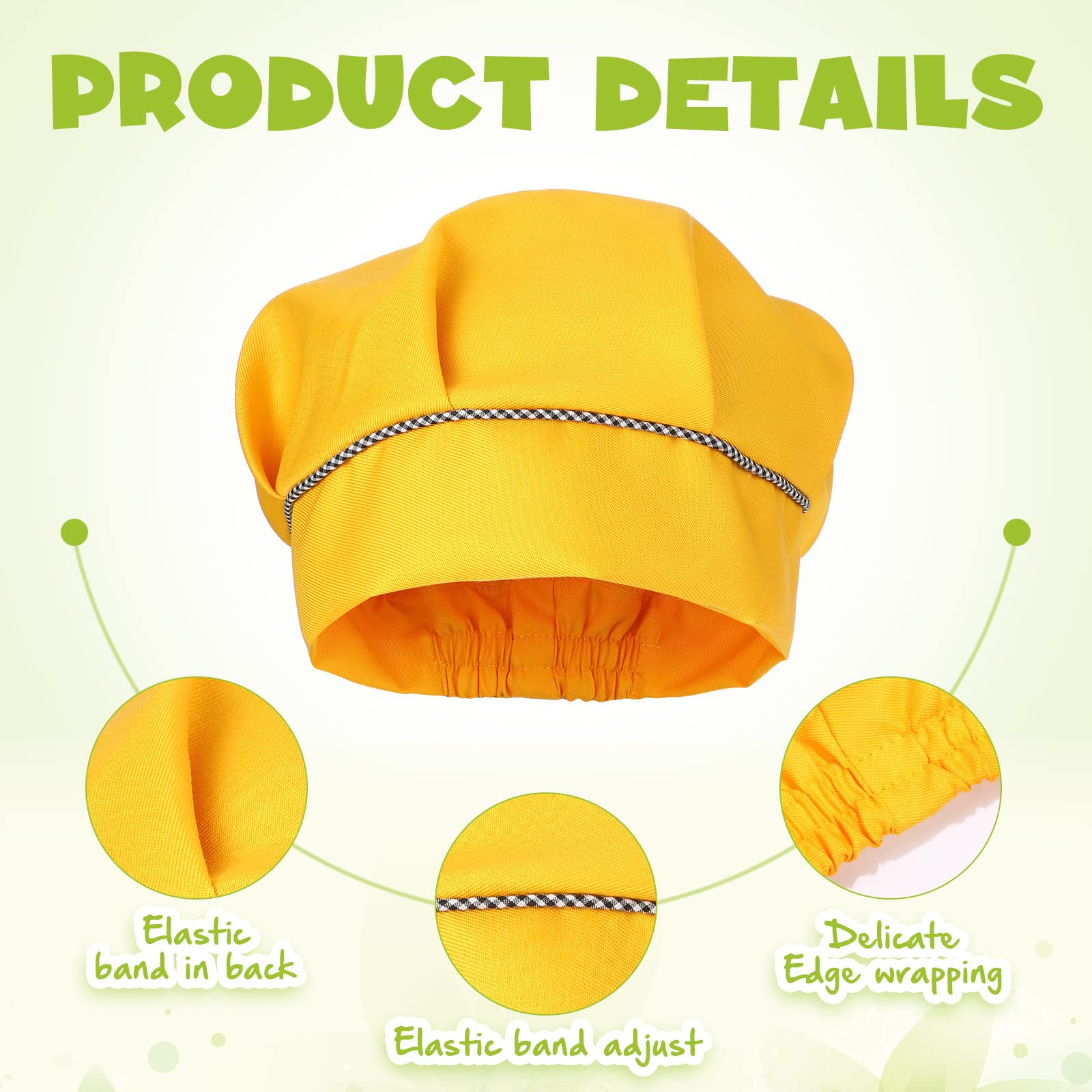 28 Pcs Kids Apron Bulk Chef Hat Set, Adjustable Children'S Bib Apron Boys Girls Aprons With 2 Pockets Chef Costume (Multicolor)