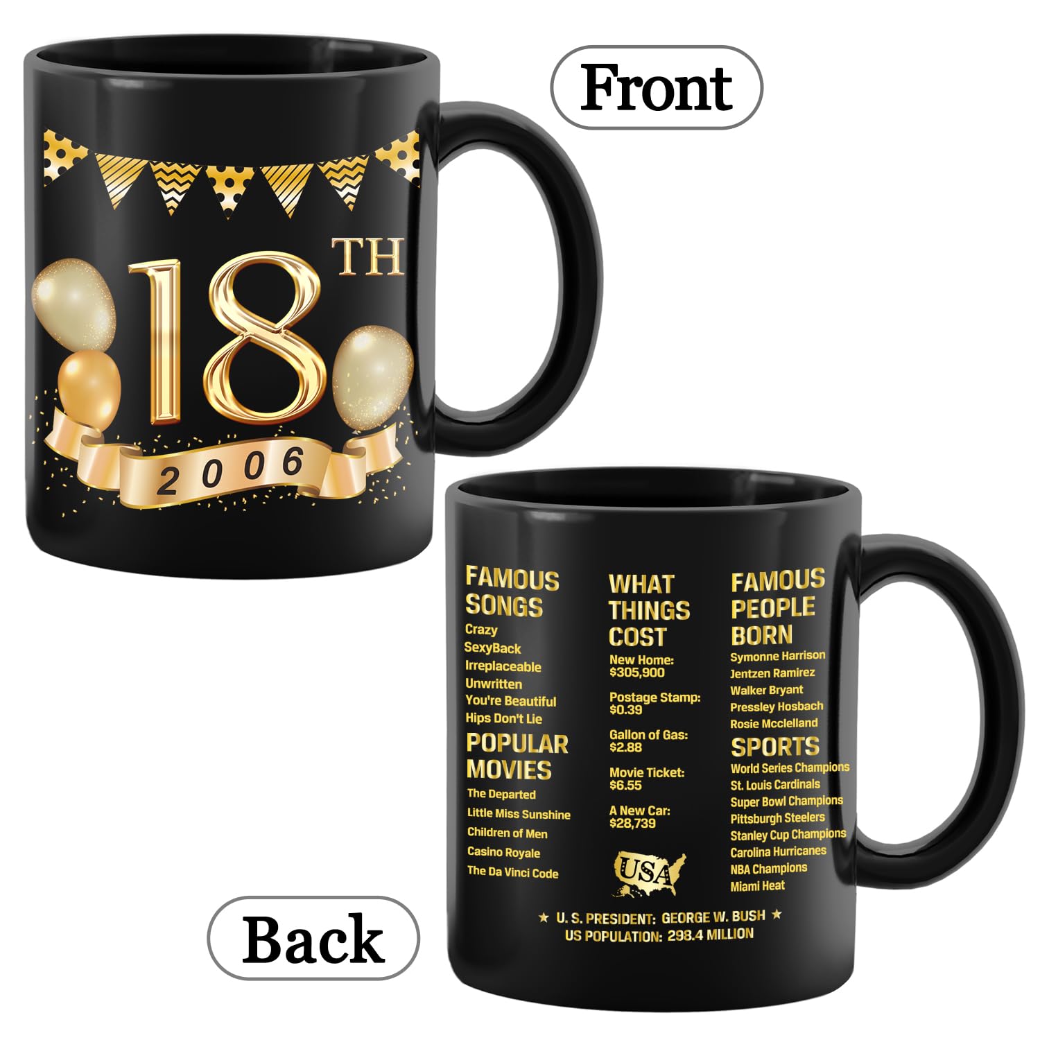 18Th Birthday Gifts For Boys Girls, Gift For 18 Years Old, 2006 Birthday Gifts, Gift Ideas For 18 Year Old Boys Girls, Birthday