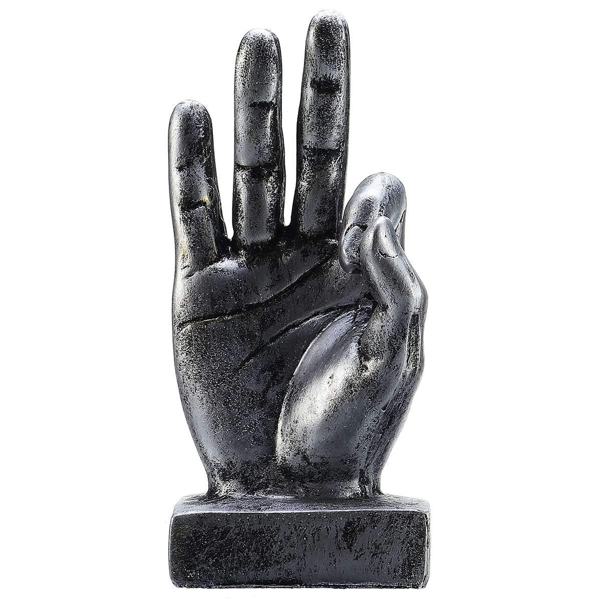 Nice purchase Hand Finger Gesture Desk Statues Fingers Sculpture Creative Home Living Room Cabinet Shelf Decoration (OK Gesture 