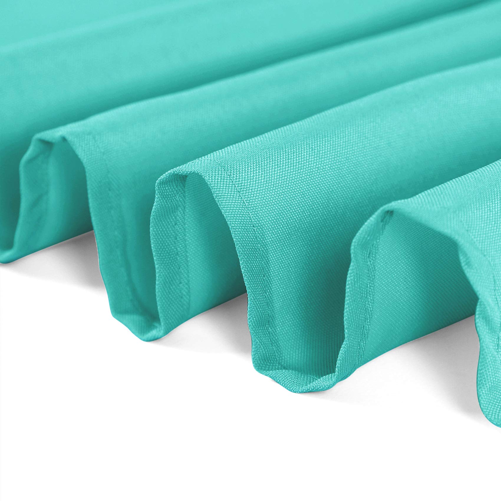 108 Inch Round Tablecloth Washable Polyester Table Cloth Decorative Table Cover For Wedding Party Dining Banquet(108 Inch,Turquo