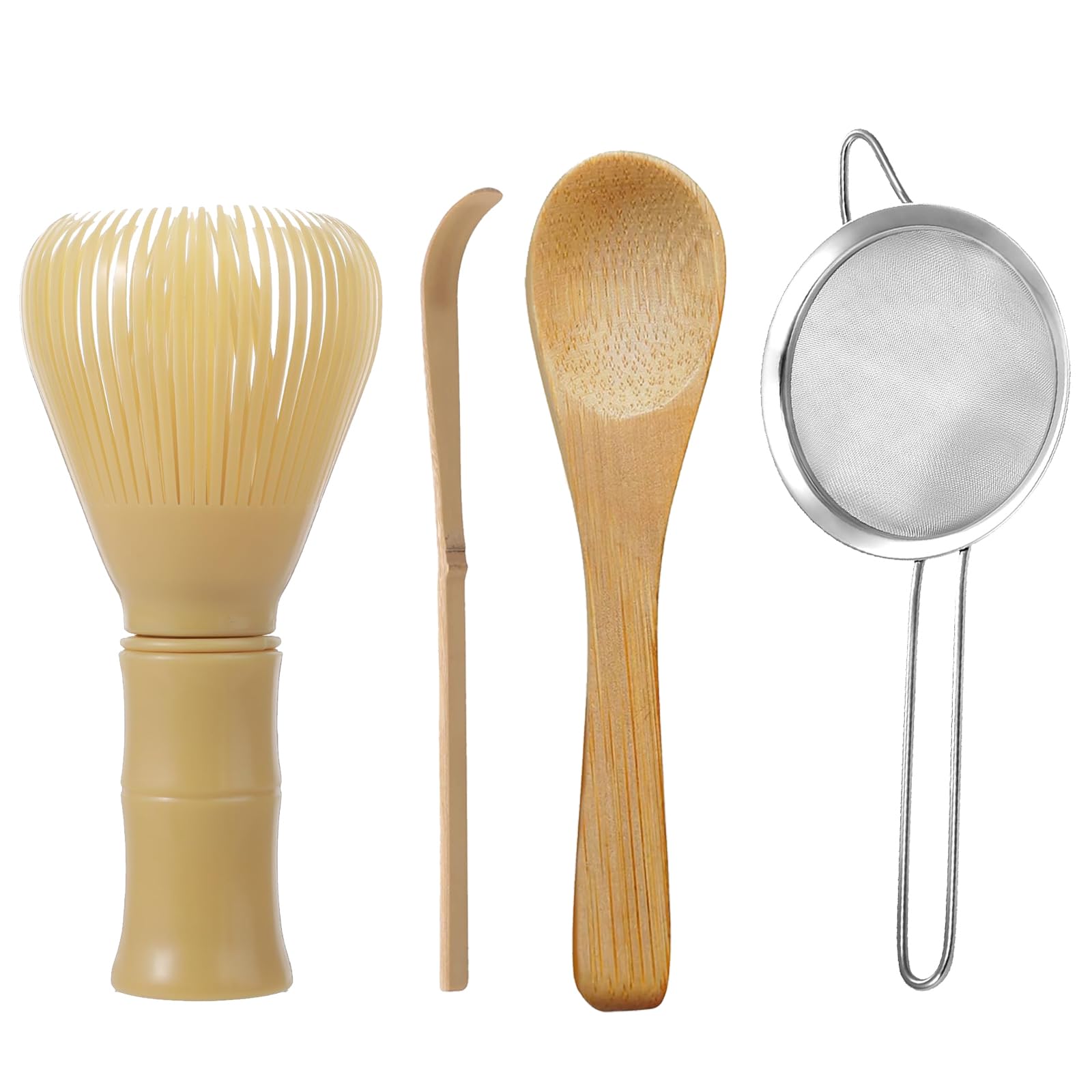 5Pcs Whisk, Set, Kit For Traditional Tea Ceremony Hand Blender Mixer Whisk For Stirring Whisk Set Includes Scoop Tea Spoon And S