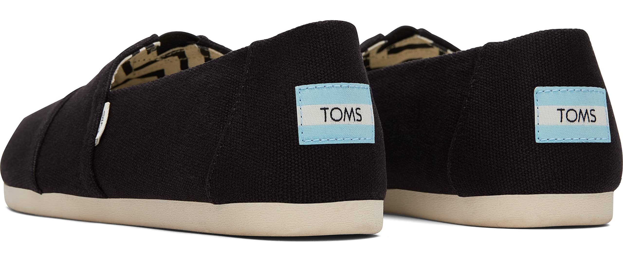 Toms Womens, Alpargata Recycled Slip-On - Wide Width Black 6 W
