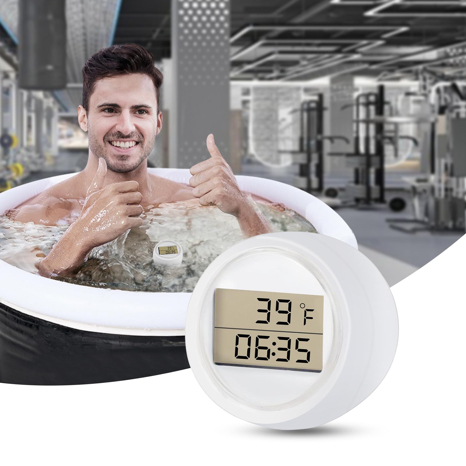 Ice Bath Thermometer Timer, Floating Thermometer For Ice Bath, Waterproof Ip67, Cold Plunge Thermometer & Timer, Ice Bath Cold P