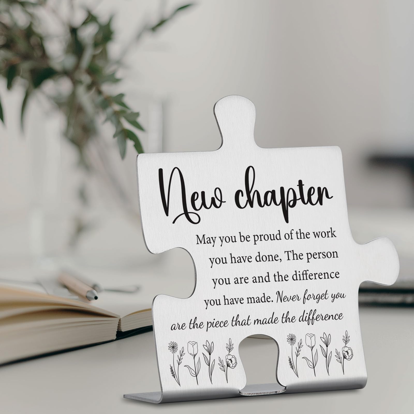 New Chapter Appreciation Gifts, Inspirational Farewell Gift for Coworkers, Employees, Teachers, Nurses, Retirement, Promotion or