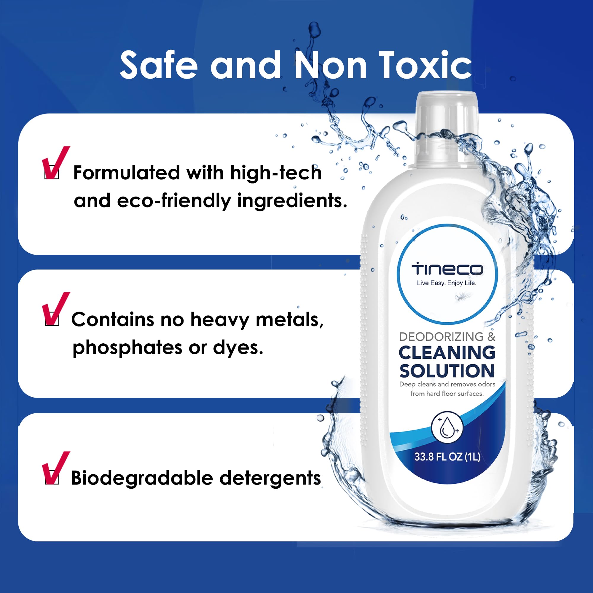 Tineco Floor Cleaning Solution 2L for iFLOOR Series, FLOOR ONE S3 Series, FLOOR ONE S5 Series (EXCEPT S5 Steam), Floor One S6 Se