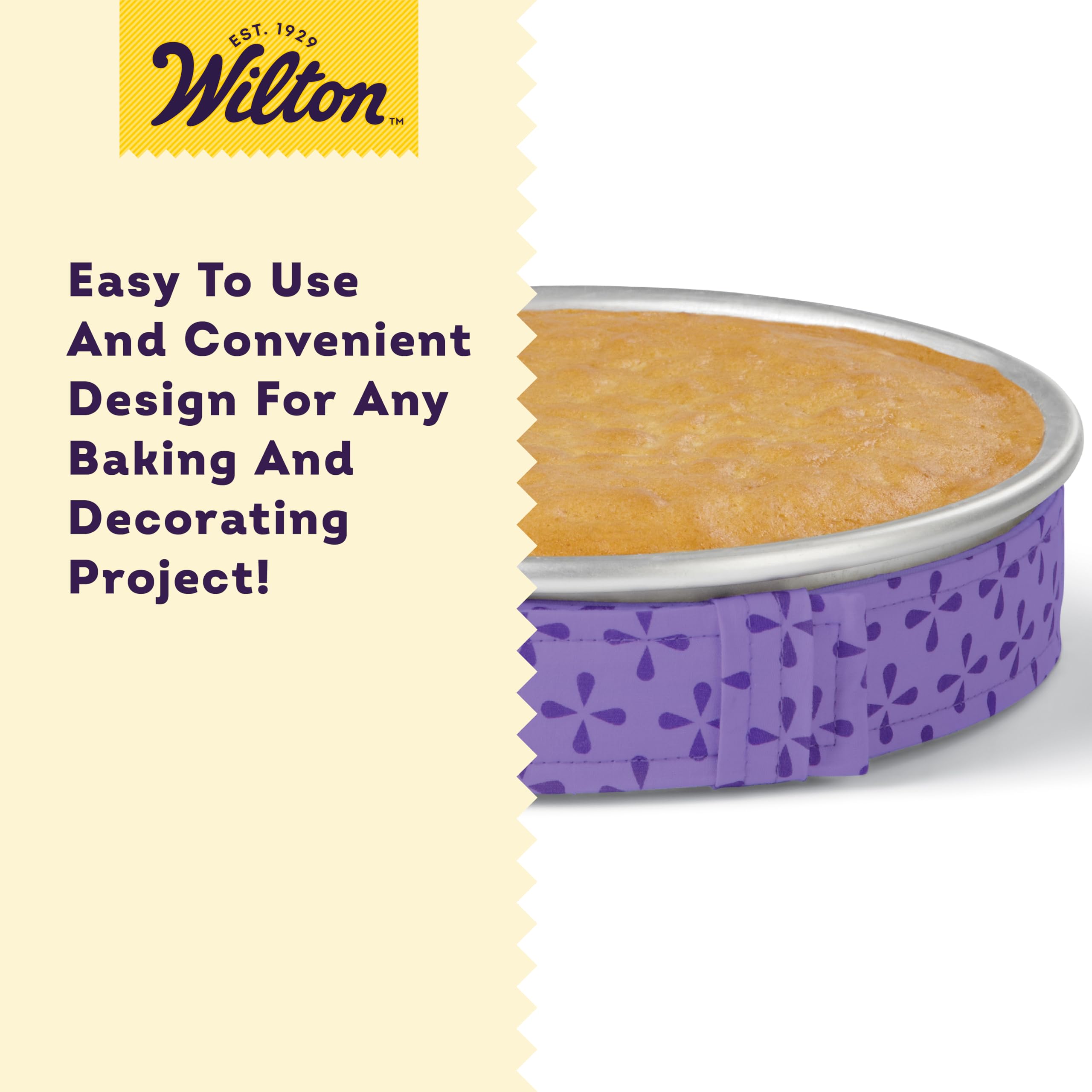 Wilton Bake Even Cake Strips, Cake Strips For Even Baking, Fabric Cake Strips For Perfect Cakes, Practical Bakery Supplies, 2-Pi