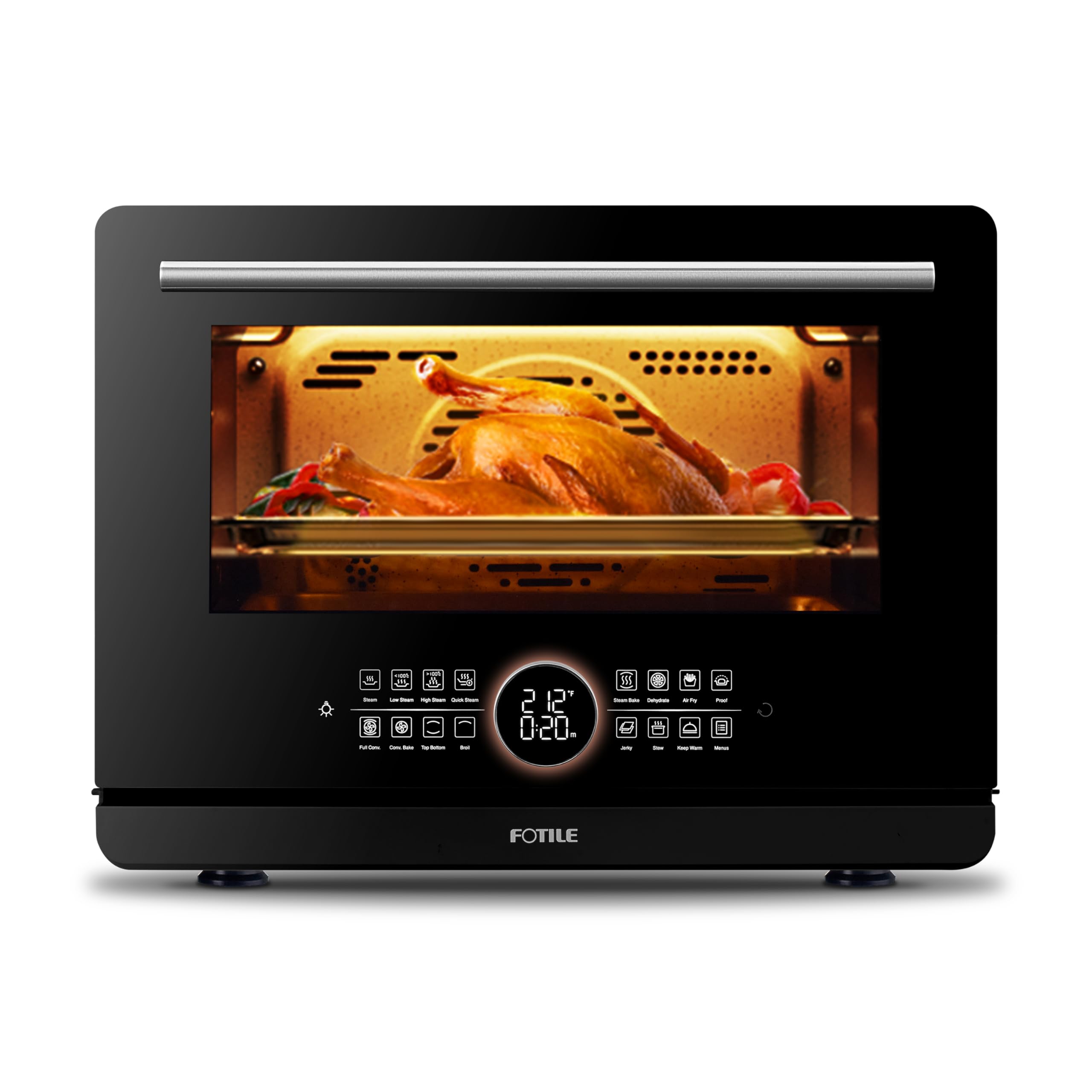 FOTILE HYZK32-E3-B ChefCubii 1.1 cu. ft. 4-in-1 Combi-Steam Oven with Steam-Bake, Air Fry, Convection, Dehydrator Functions, and