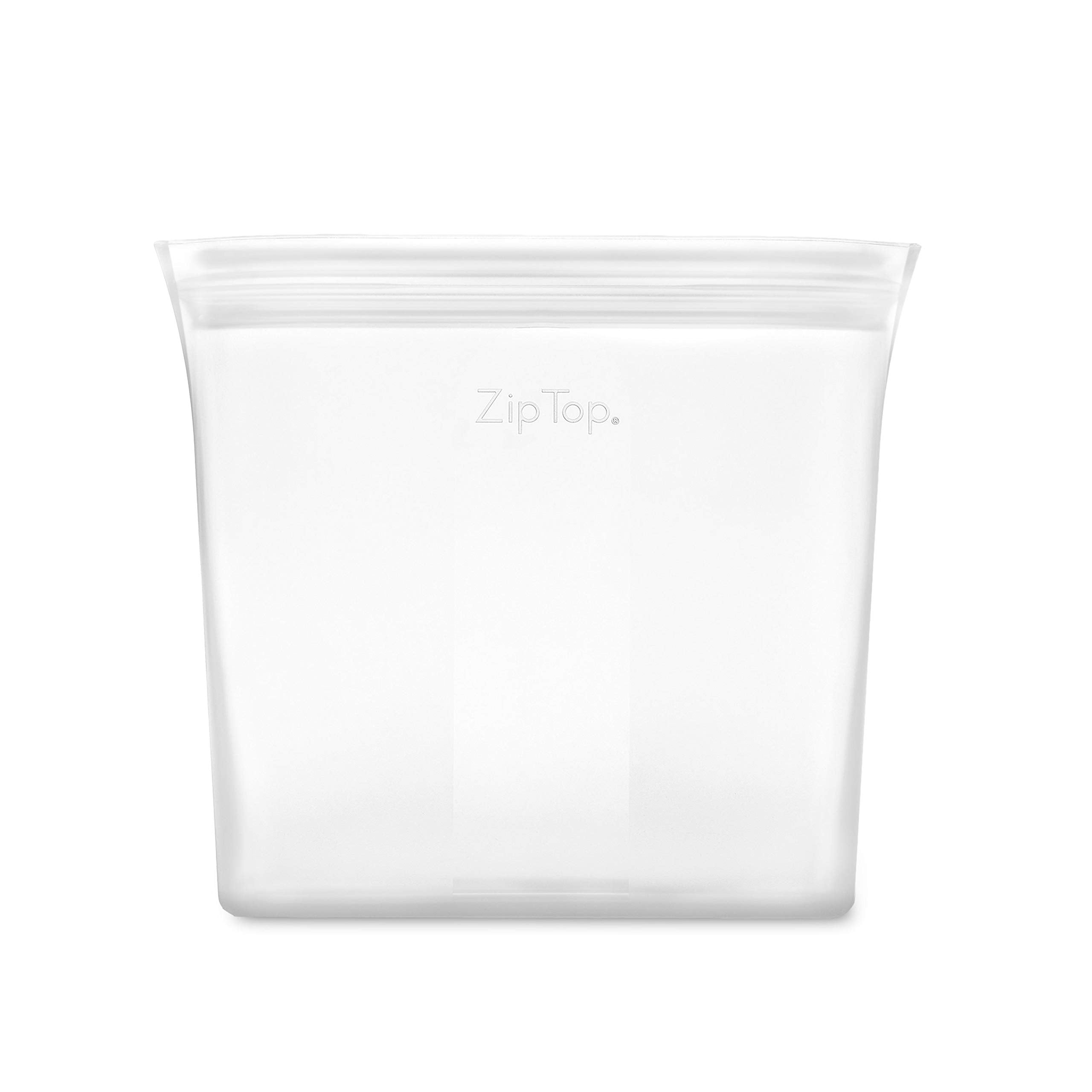 Zip Top Reusable Food Storage Bags | Sandwich Bag [Frost] | Silicone Meal Prep Container | Microwave, Dishwasher And Freezer Saf